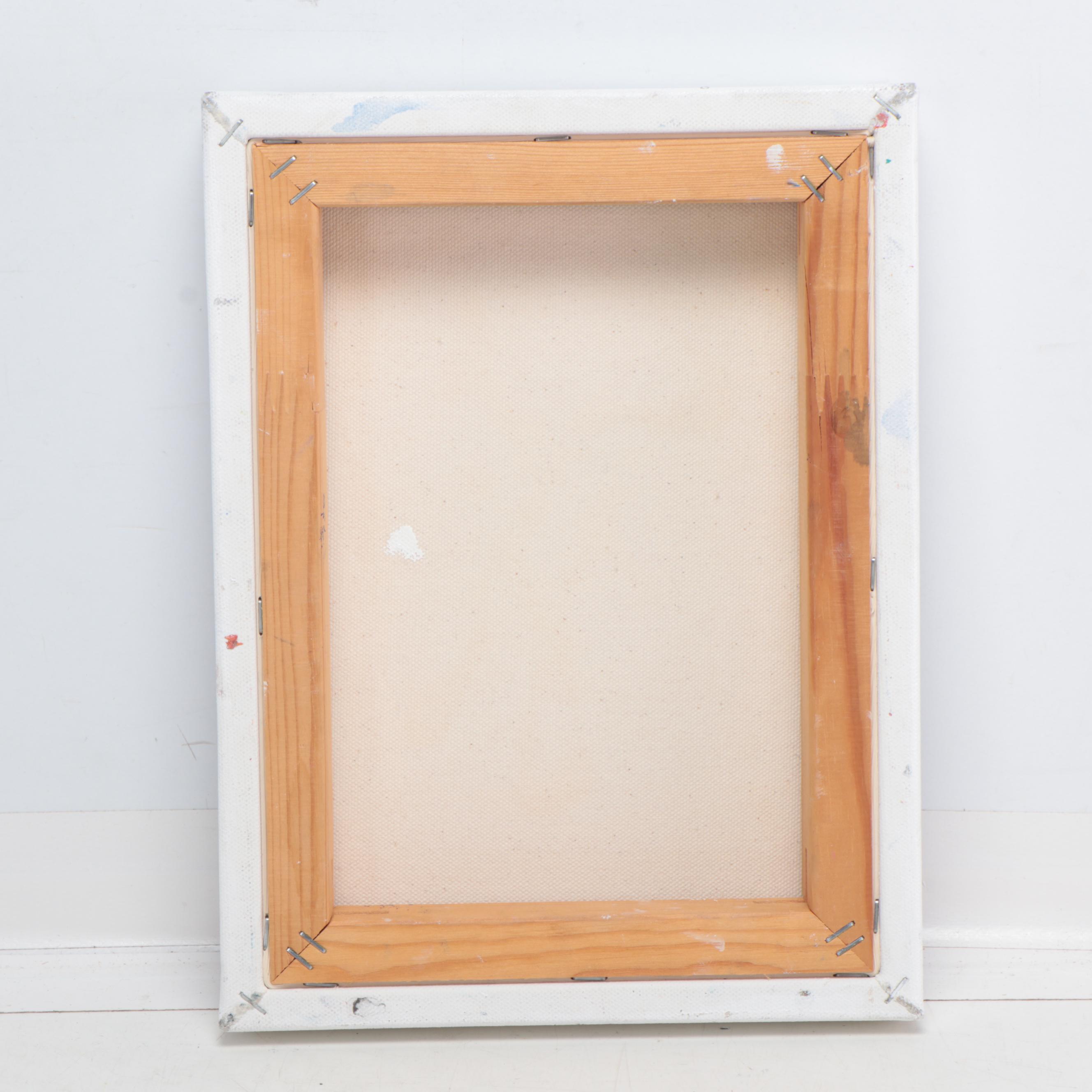 Jeffrey Scott Lewis Abstract Mixed Media Painting, 2019