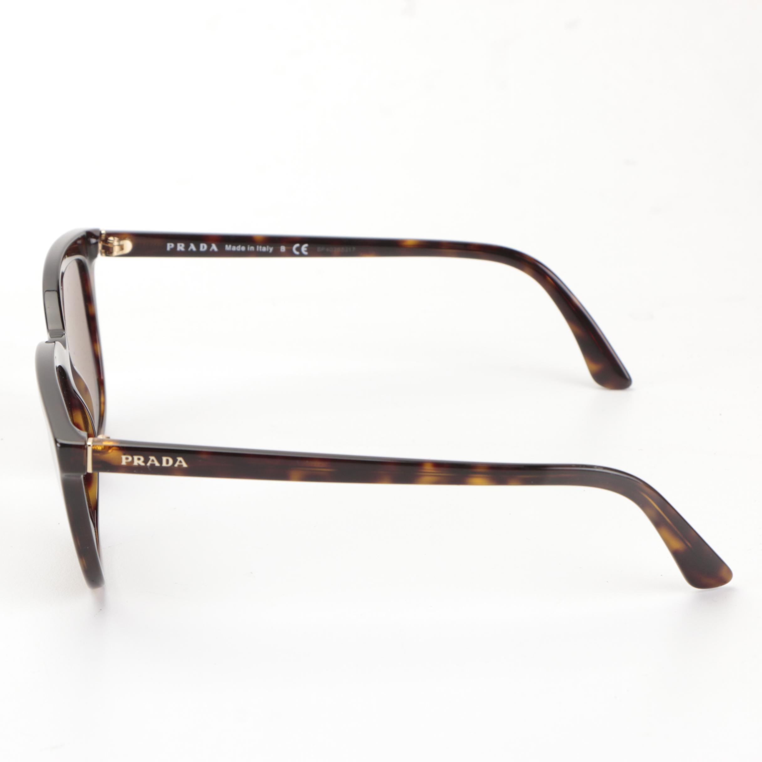 Prada SPR 03X Browline Sunglasses with Case