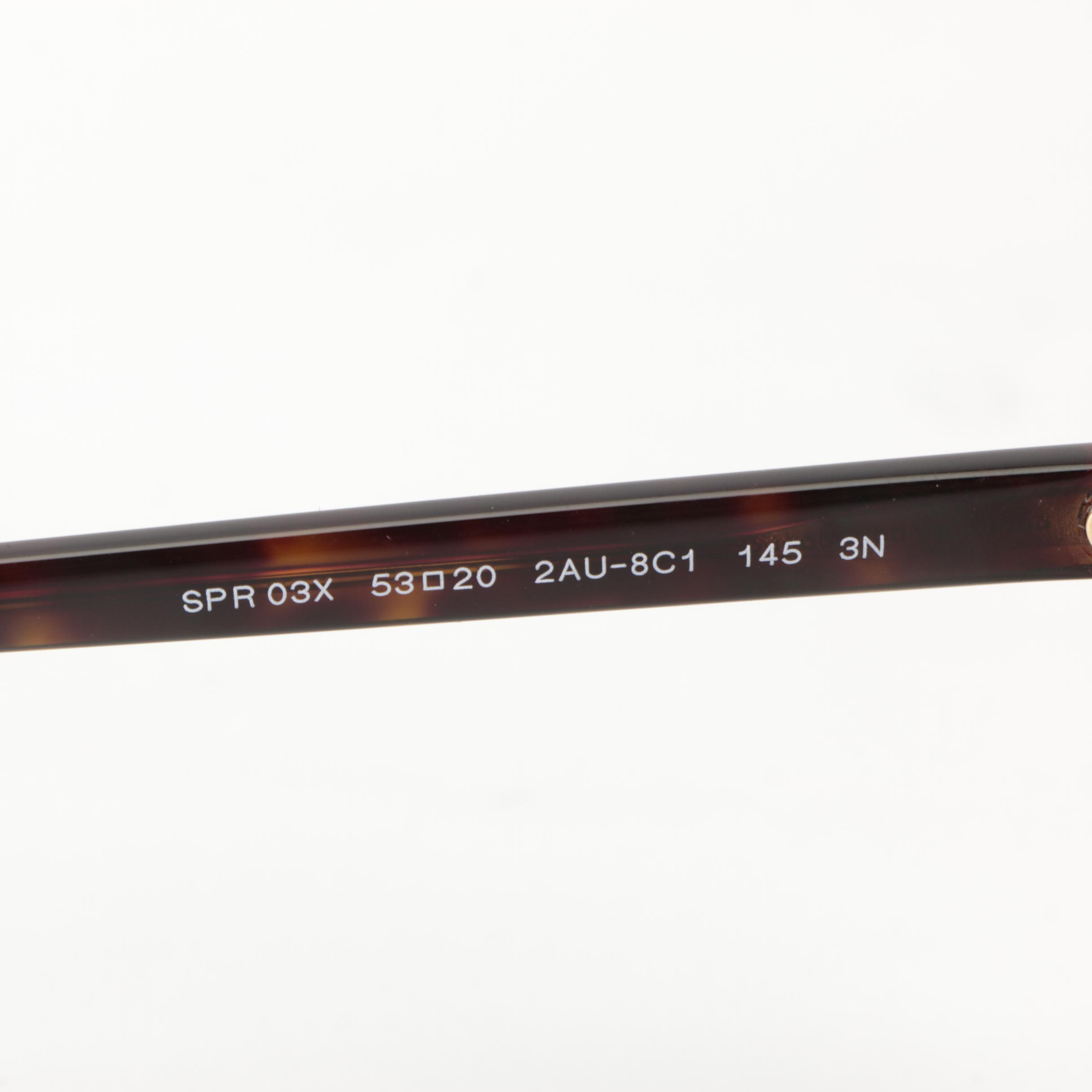 Prada SPR 03X Browline Sunglasses with Case