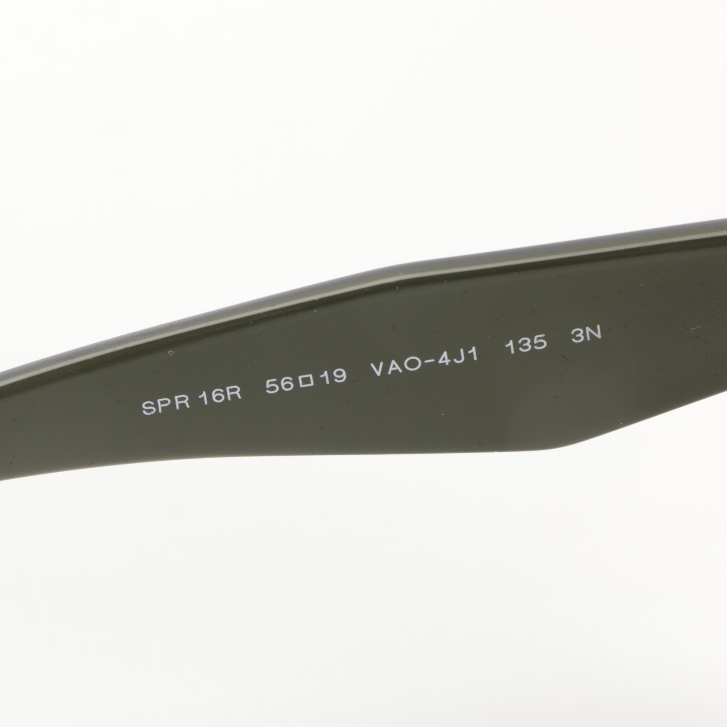 Prada SPR 16R Semi-Translucent Sunglasses with Case