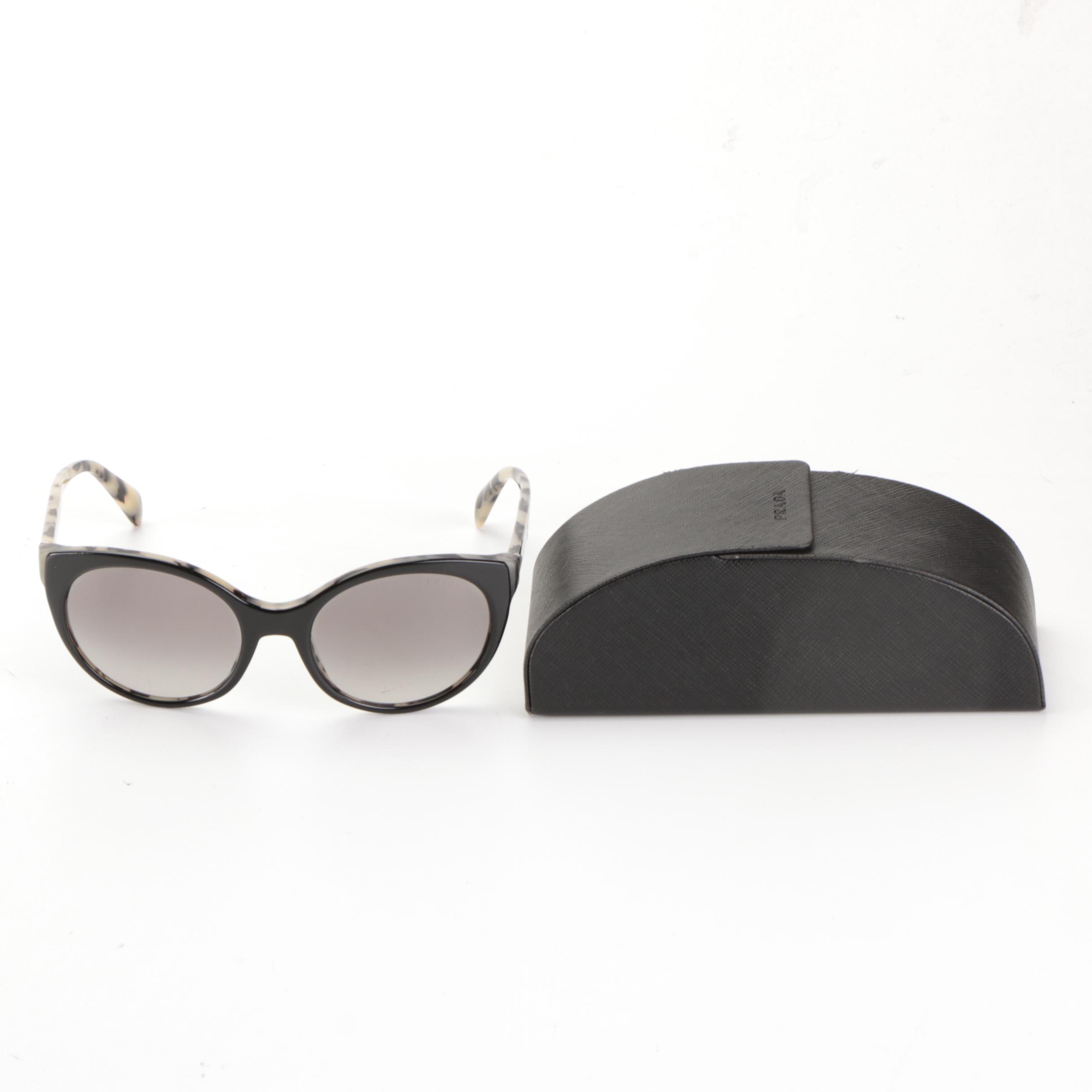 Prada SPR 230 Round Sunglasses with Case