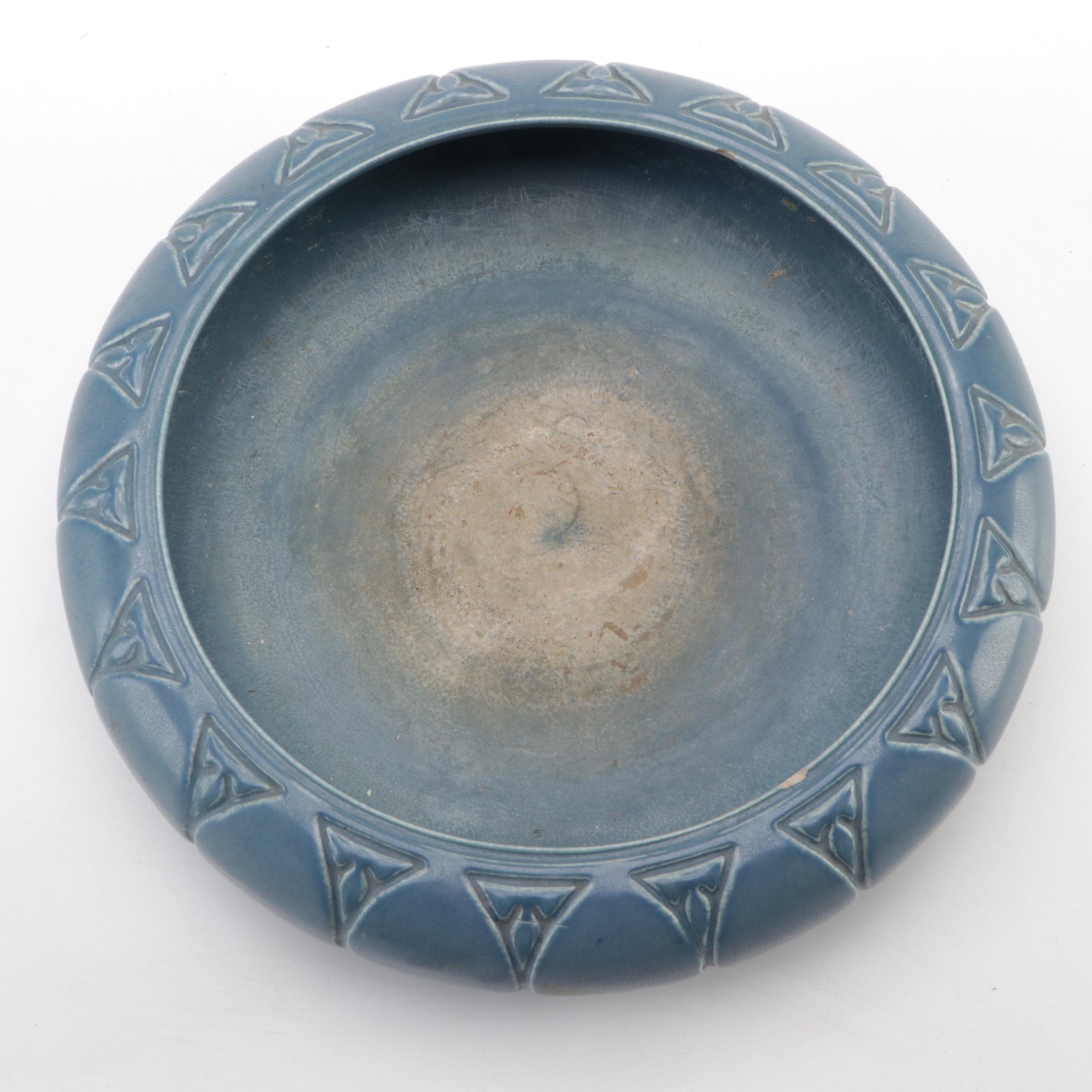 Rookwood Pottery Matte Glaze Low Bowl, 1922