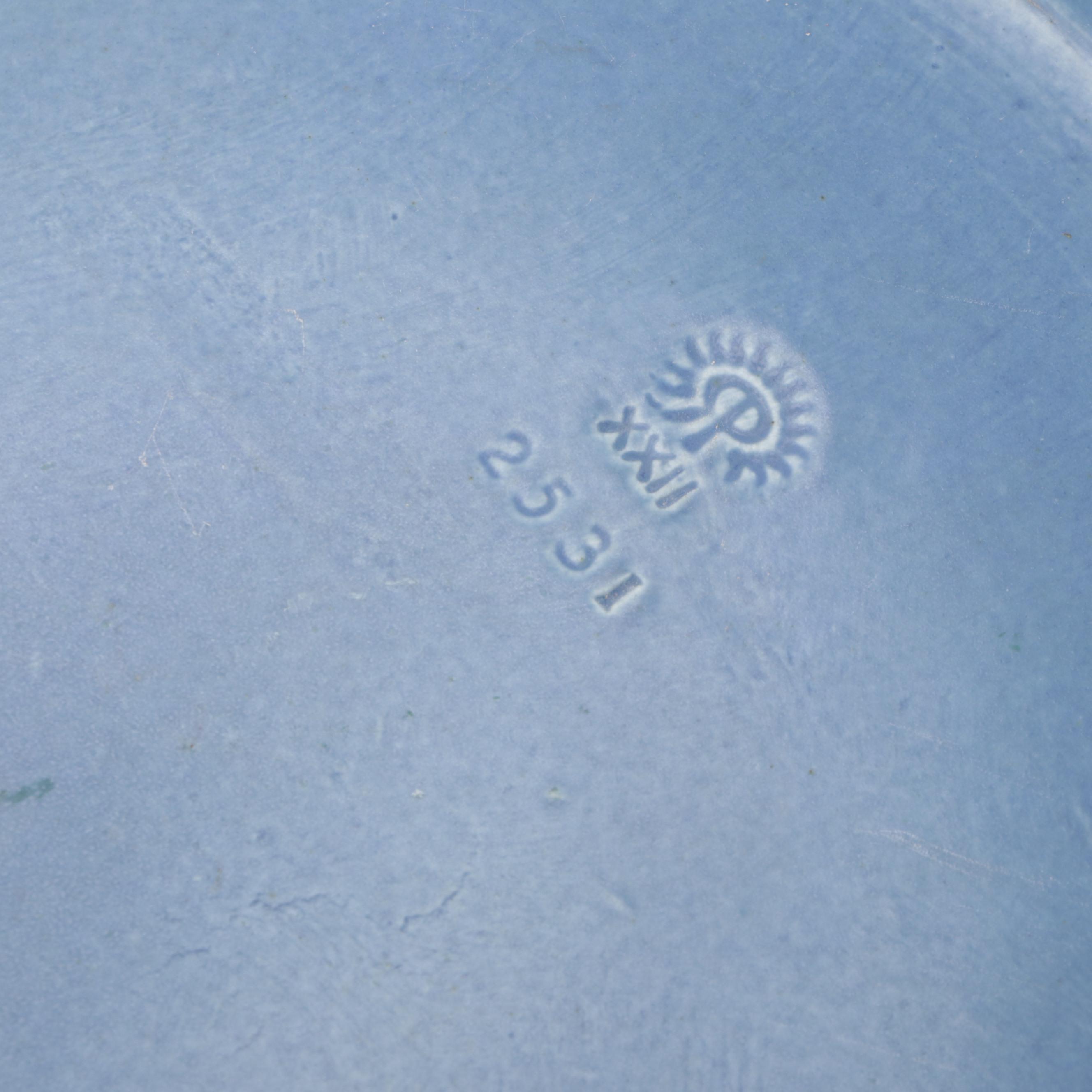 Rookwood Pottery Matte Glaze Low Bowl, 1922