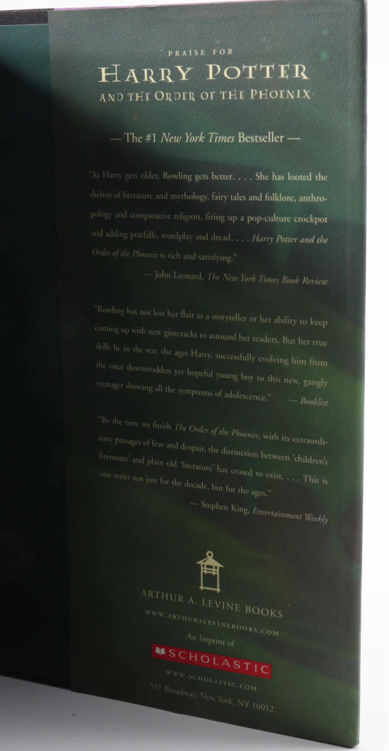 First American Edition "Harry Potter" Partial Series by J. K. Rowling