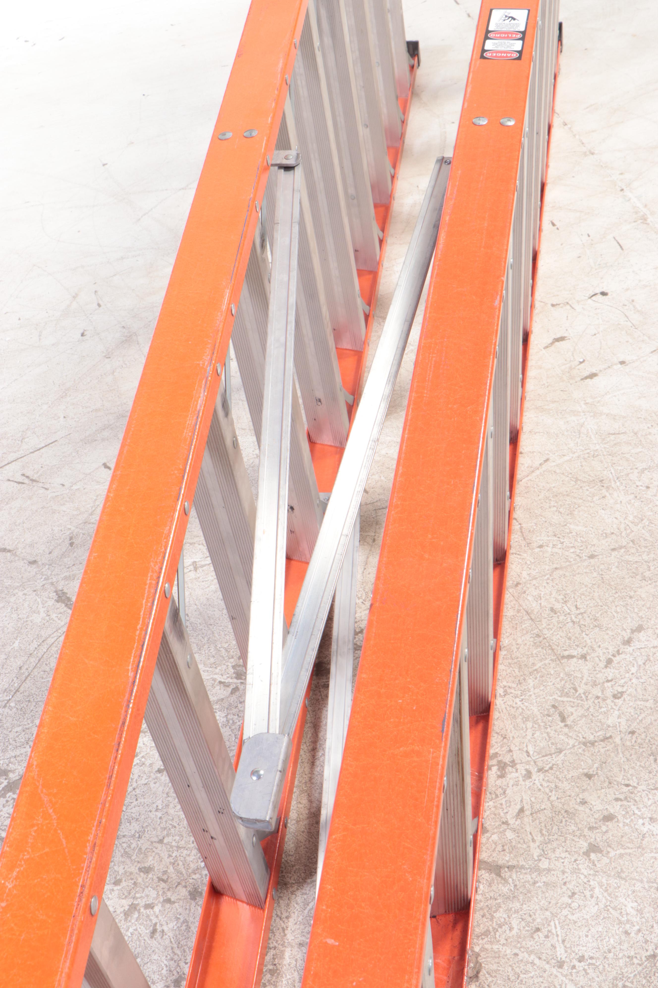 Louisville "Model FM1416HD" 16' Fiberlgass and Aluminum Step Ladder