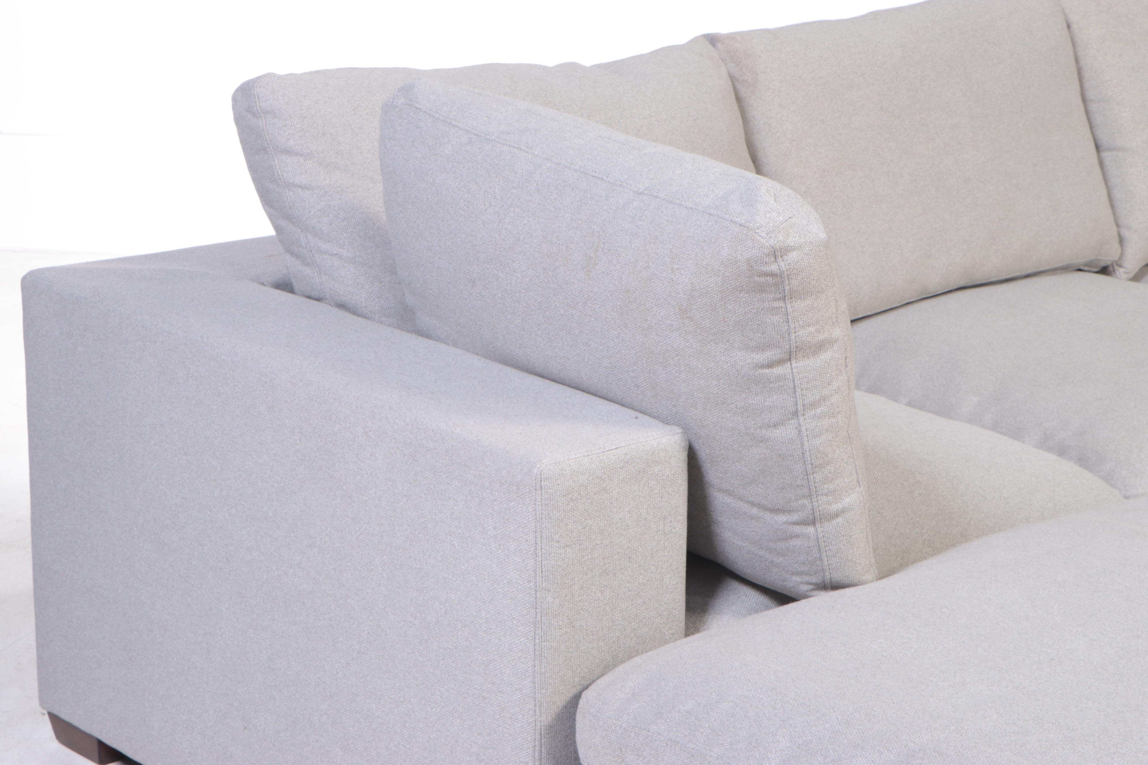 Thomasville "Lowell" Eight-Piece Fabric Modular Sectional