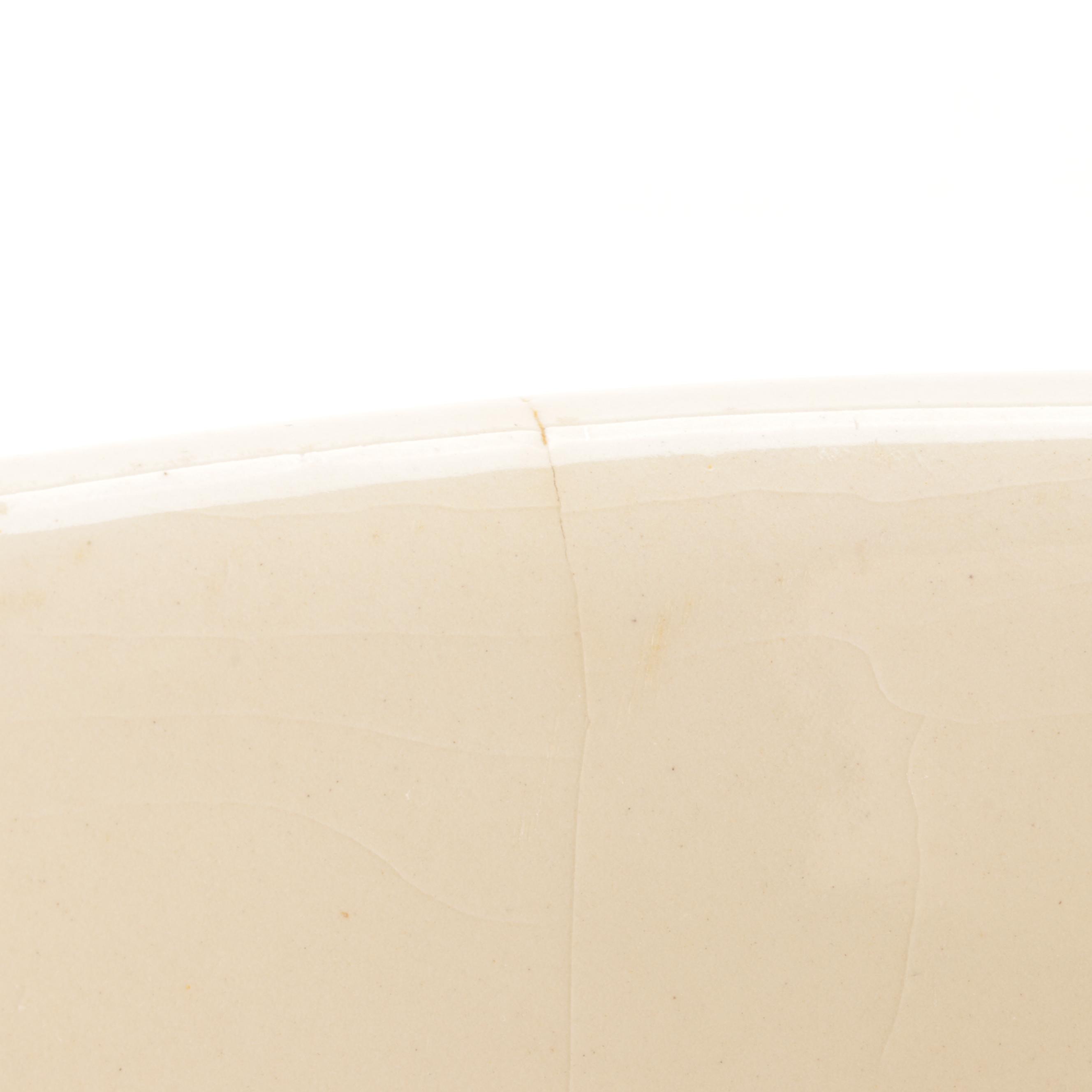 McCoy Pottery Pink and Blue Banded Ceramic Mixing Bowls and Soufflé Bowl