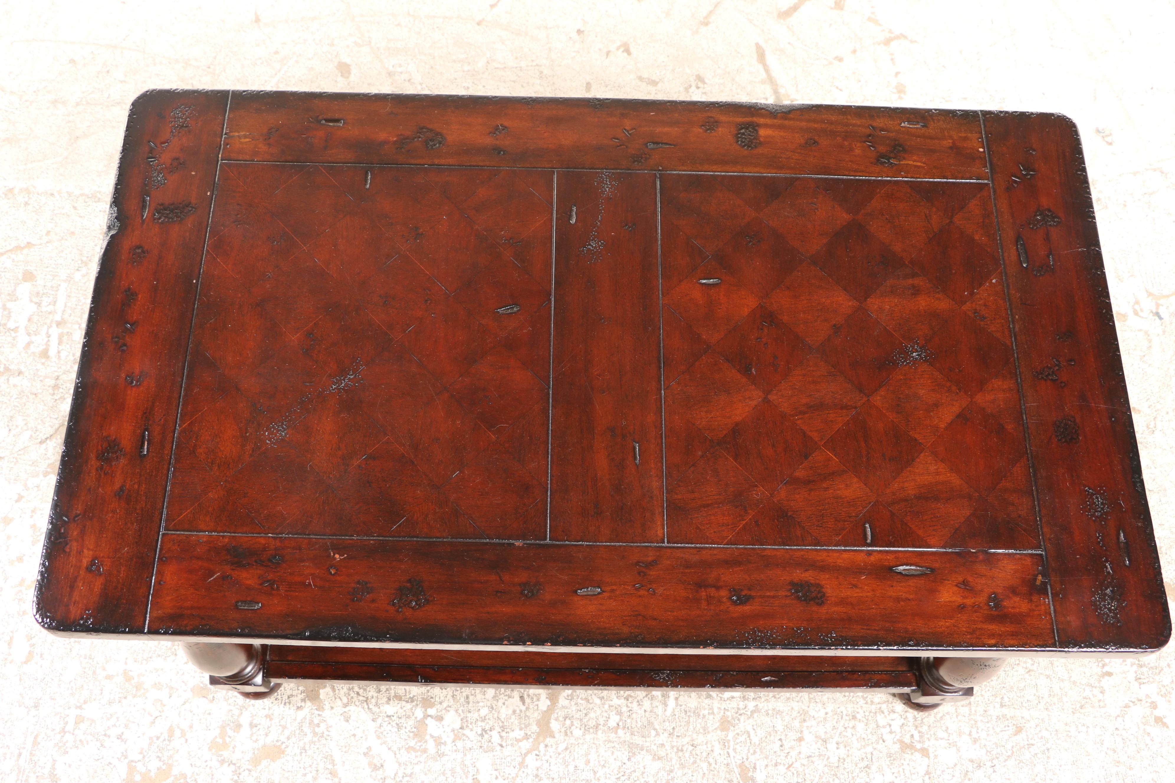 Hekman "Havana" Mahogany Two-Tier Coffee Table