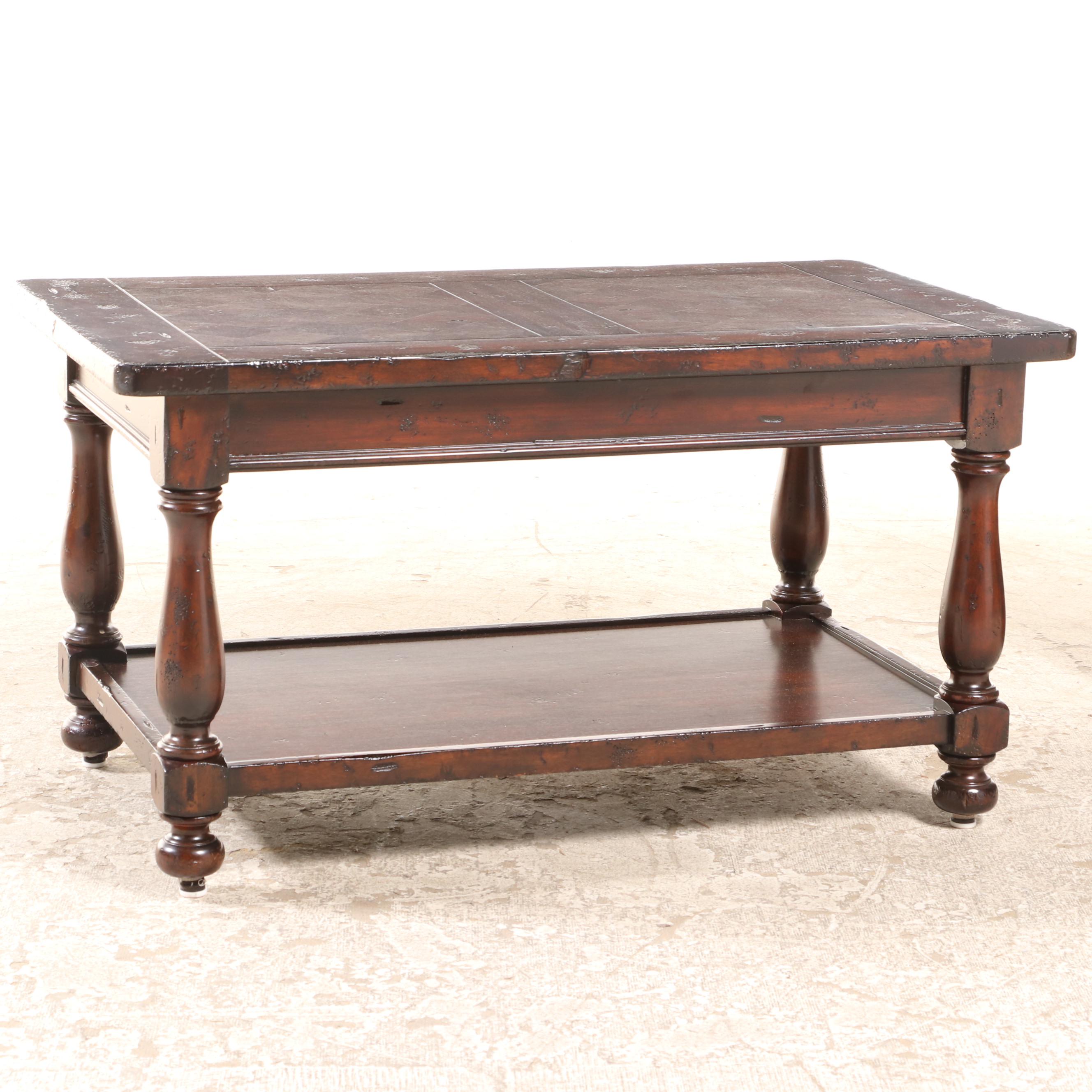 Hekman "Havana" Mahogany Two-Tier Coffee Table