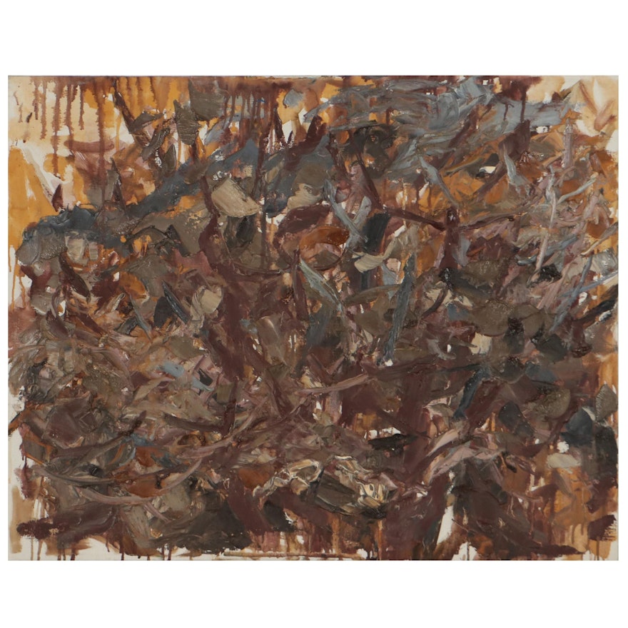 Richard Snyder Abstract Oil Painting, Late 20th Century