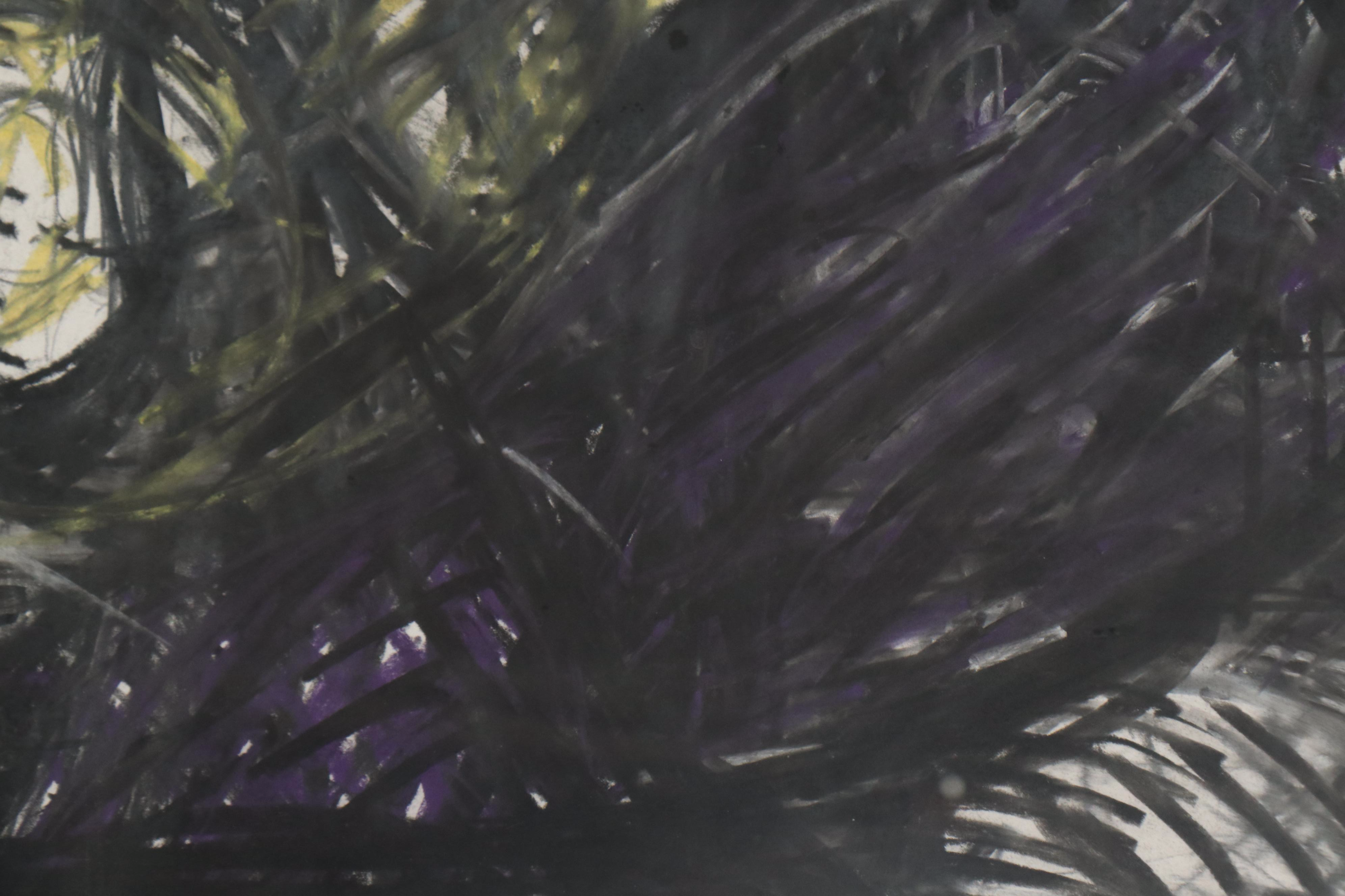 Richard Snyder Abstract Pastel Drawing, 1982