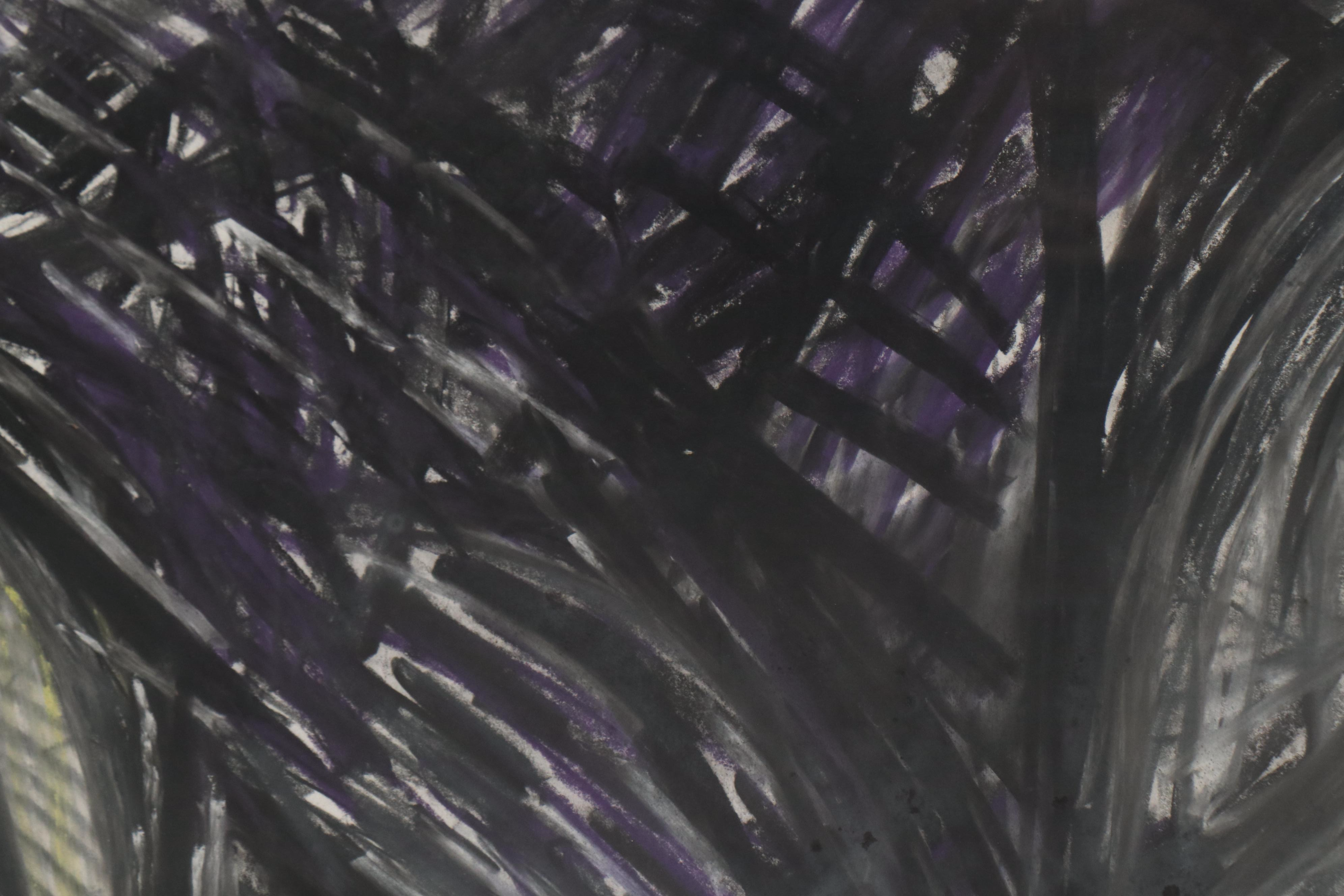 Richard Snyder Abstract Pastel Drawing, 1982