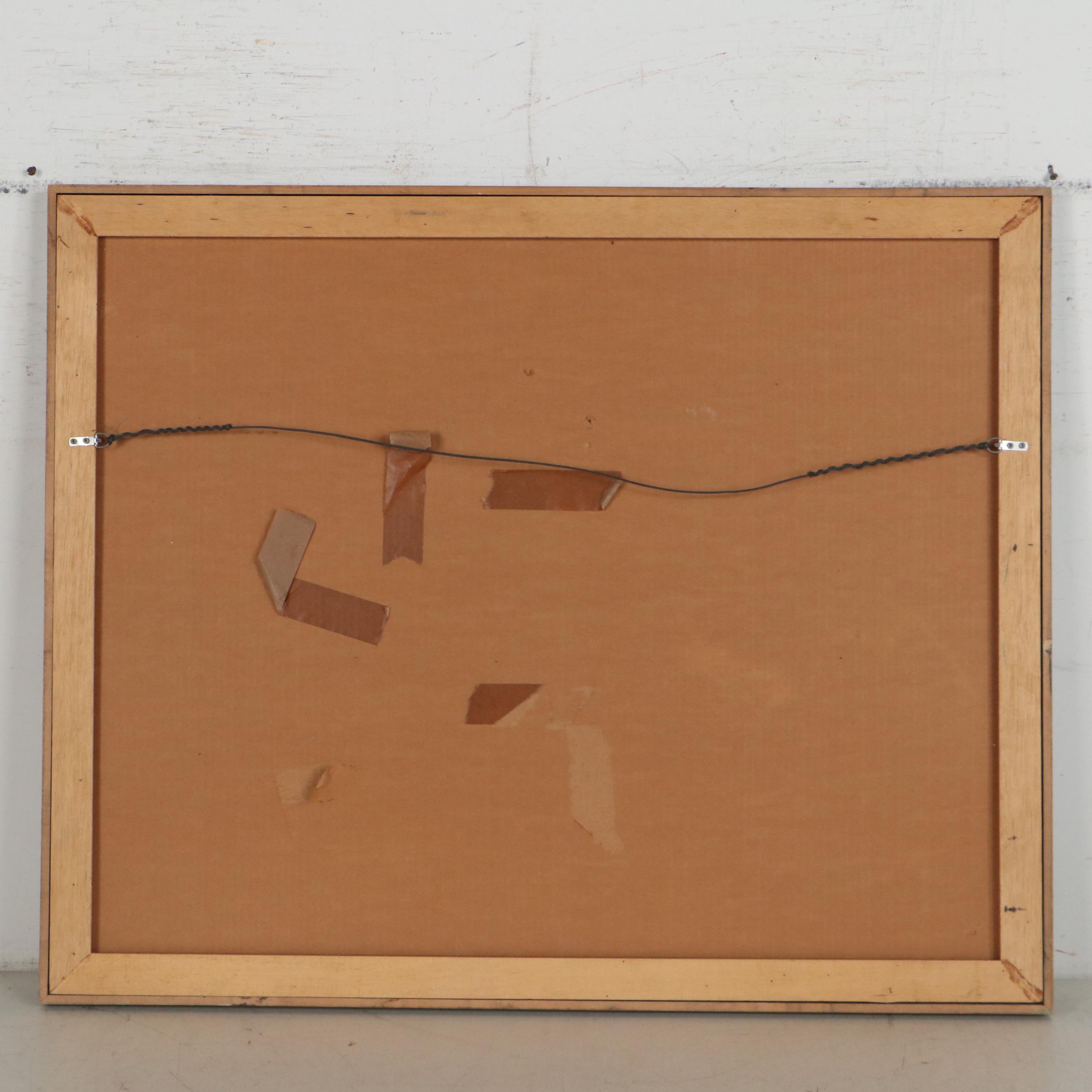 Richard Snyder Abstract Pastel Drawing, 1982