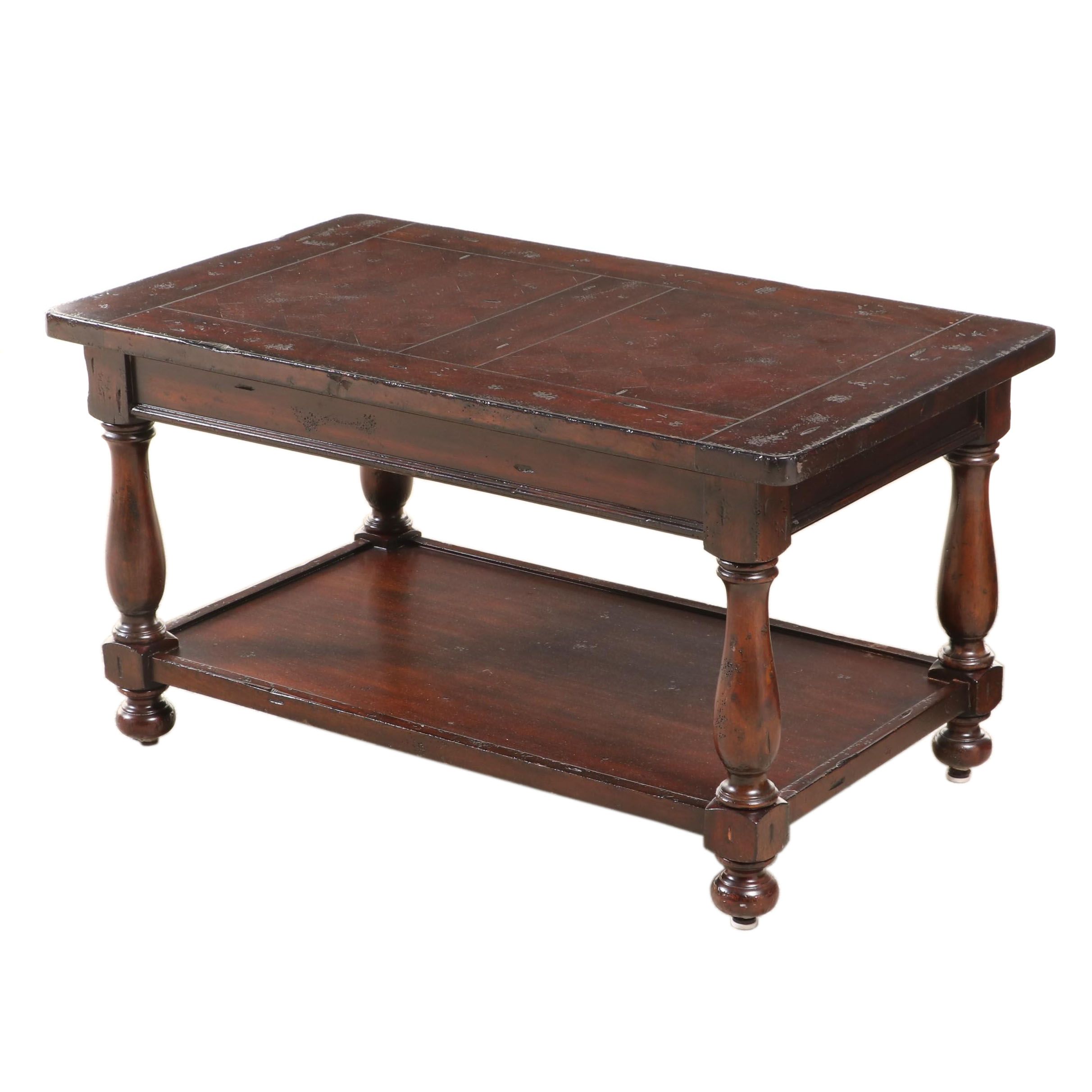 Hekman "Havana" Mahogany Two-Tier Coffee Table