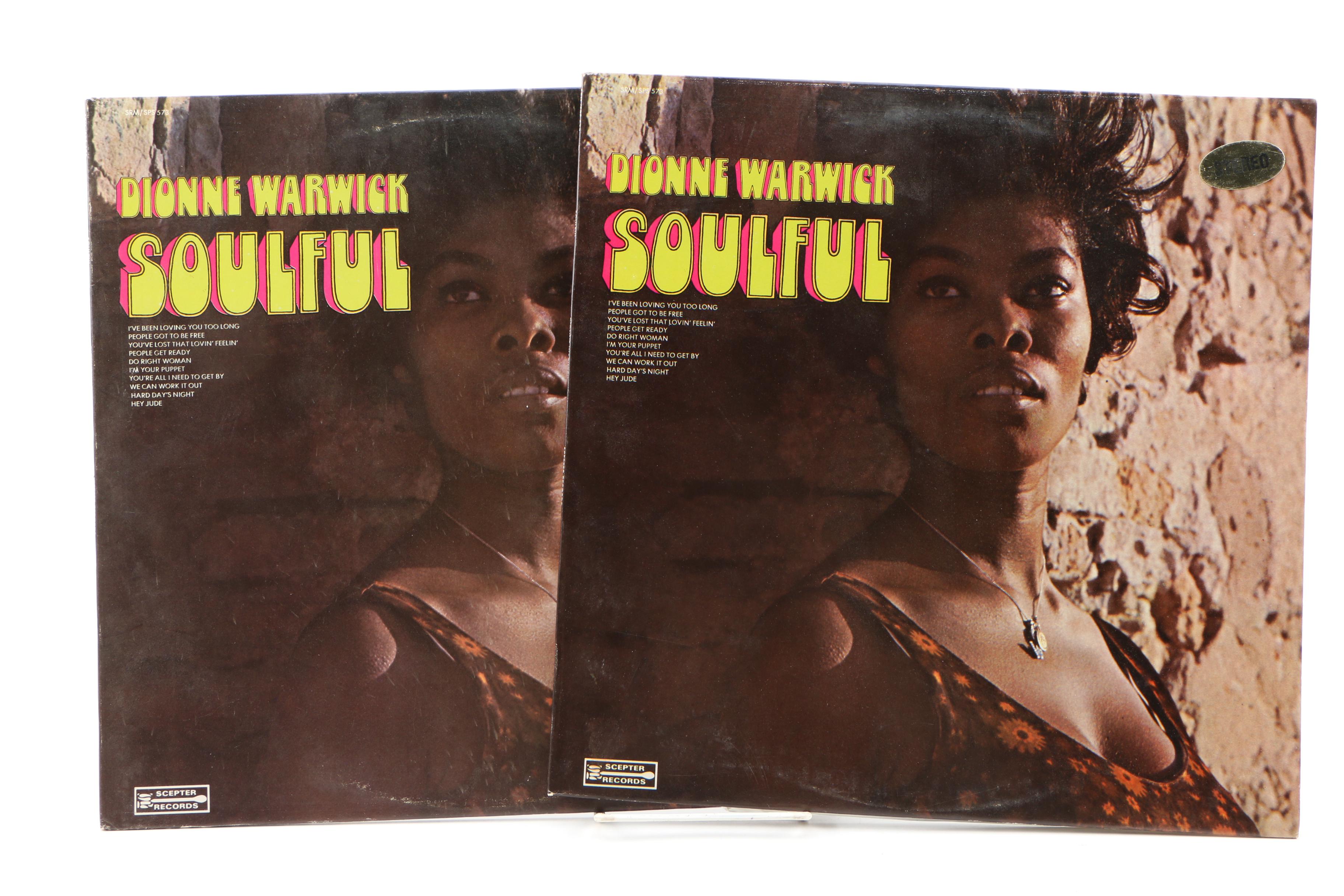 Dionne Warwick Record Albums Including Double-LP "A Decade of Gold"