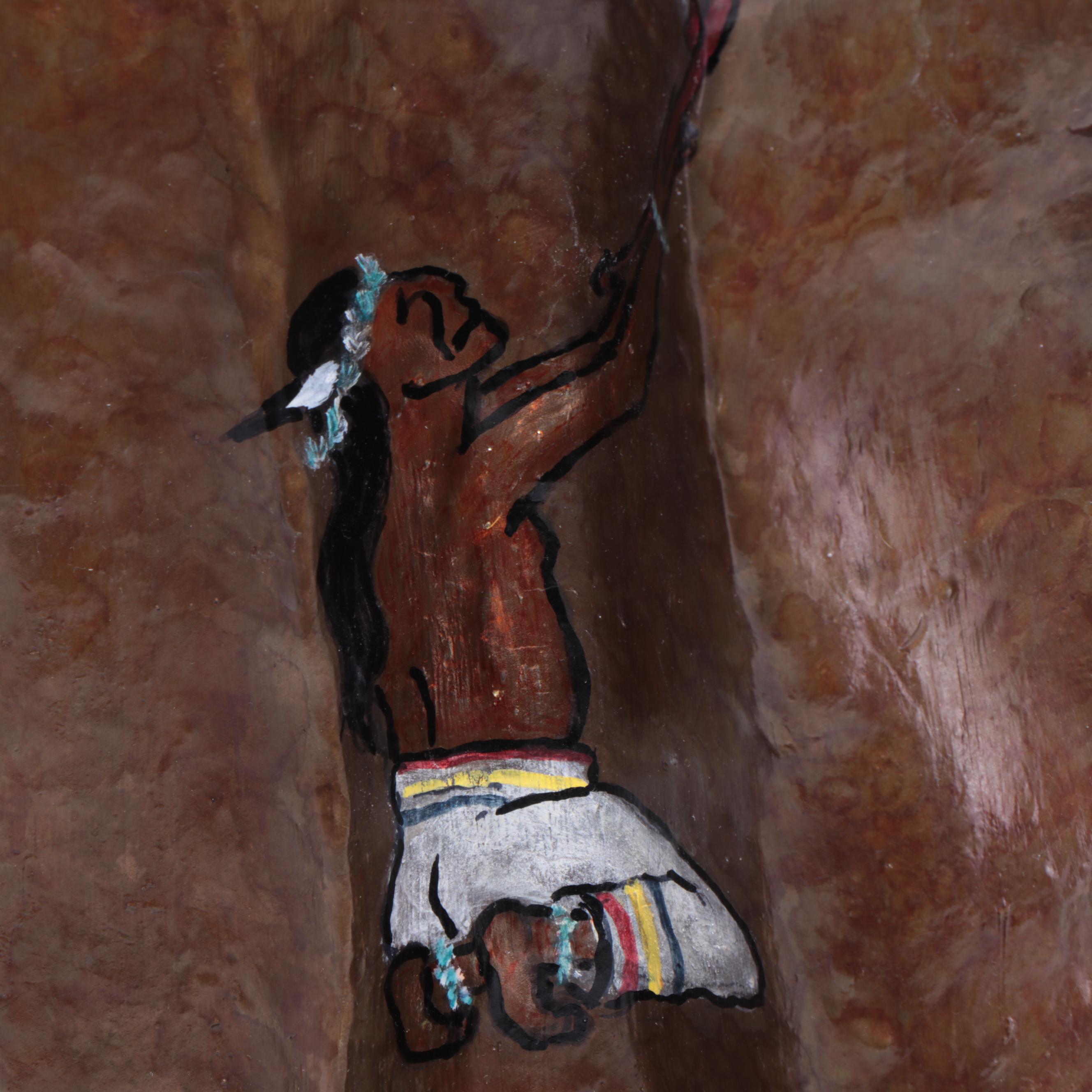 Bruce Contway Cold Painted Bronze Sculpture "Wicasa Wakan"