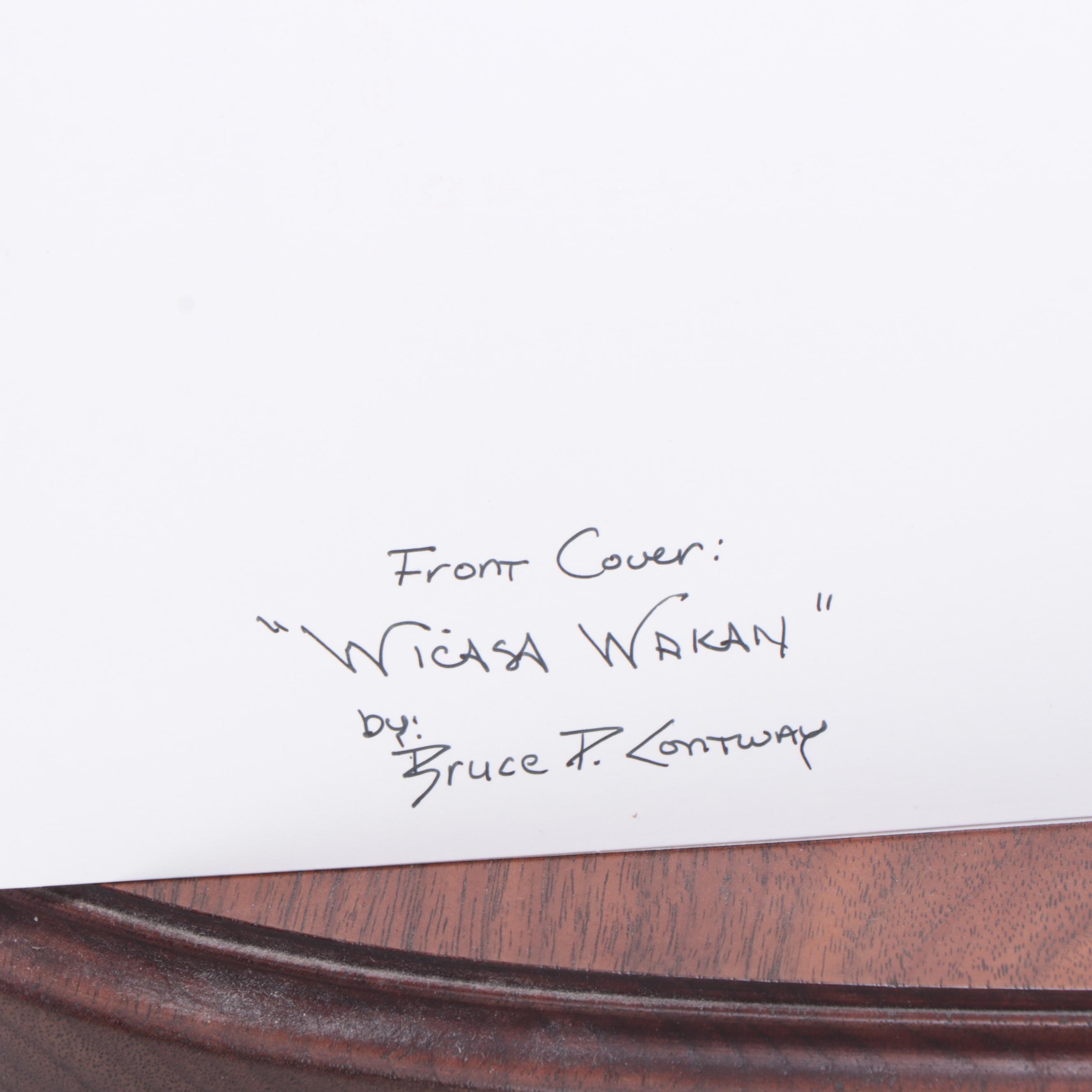 Bruce Contway Cold Painted Bronze Sculpture "Wicasa Wakan"