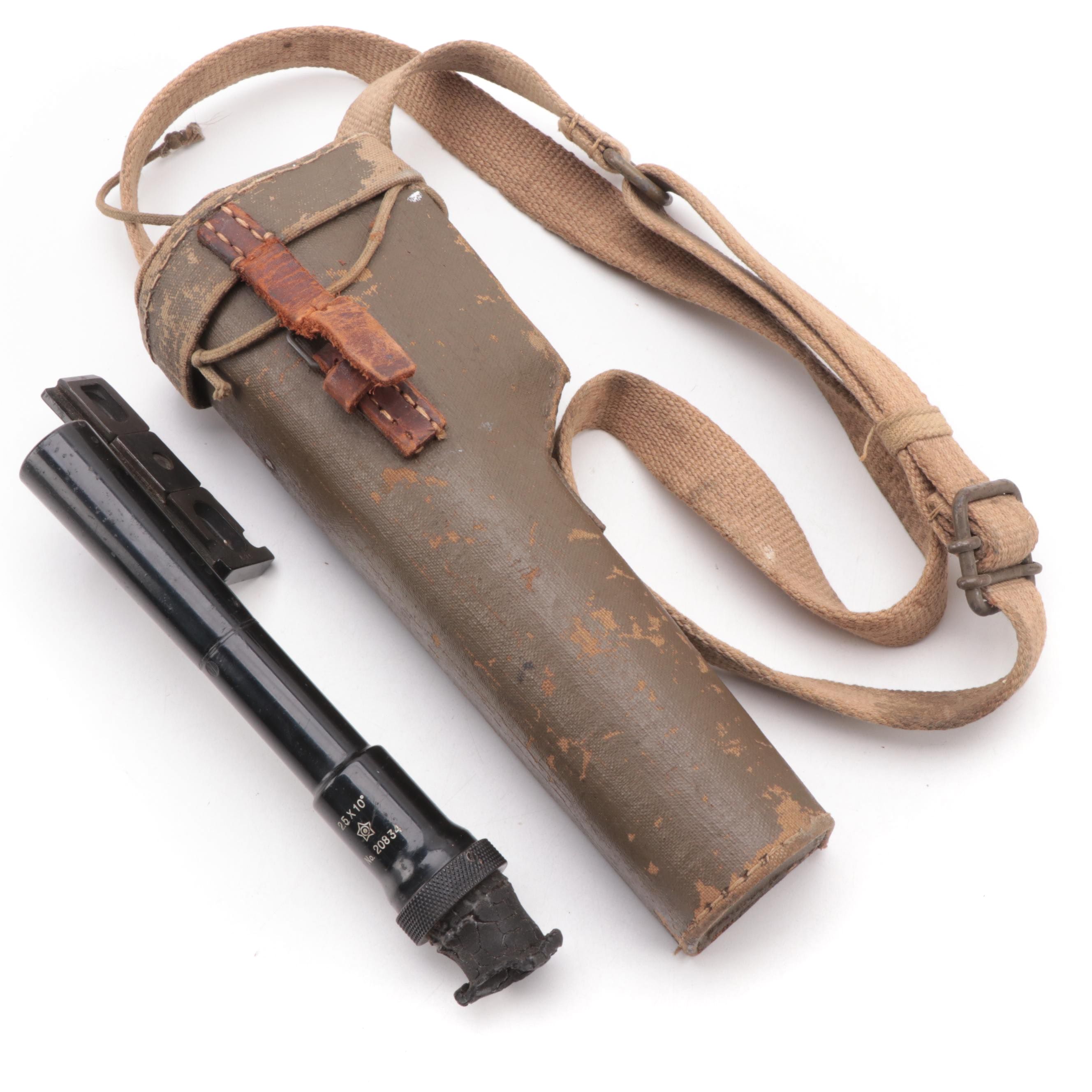 Japanese World War II Type 97 Sniper Rifle Scope with Case