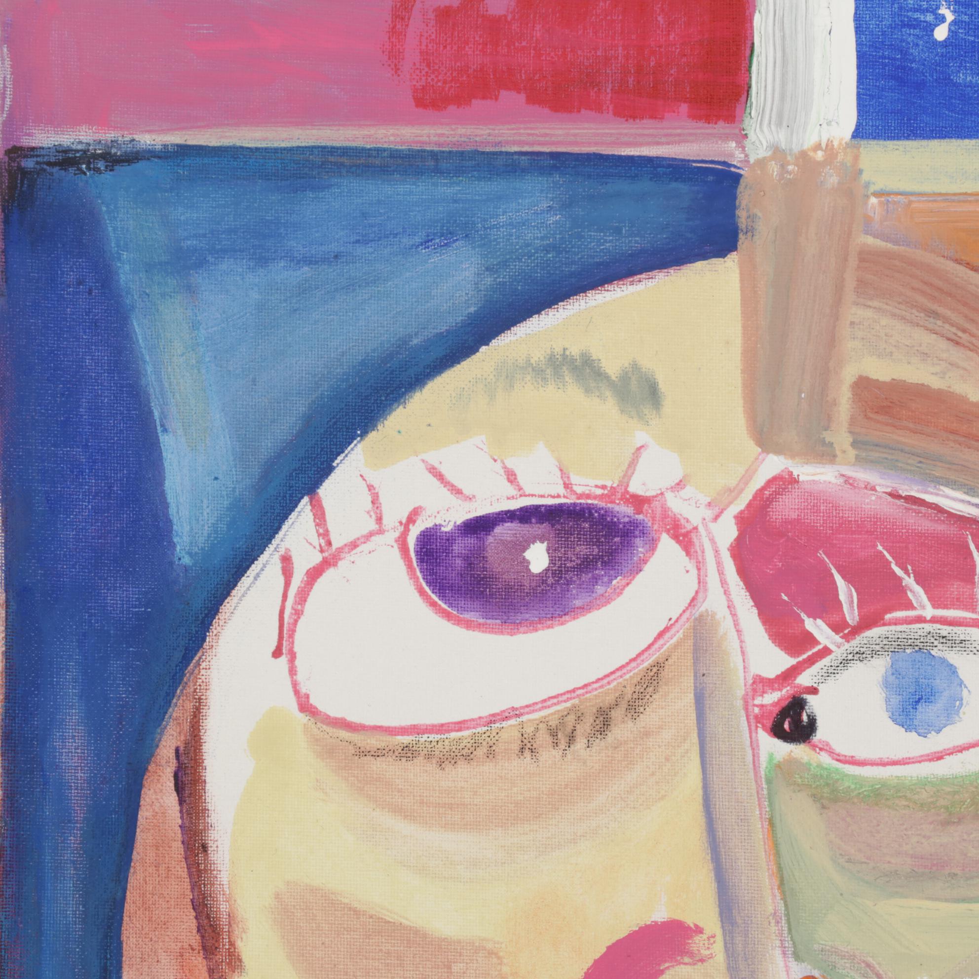 Philip the Transplant Portrait Acrylic Painting "Descartes," 2022