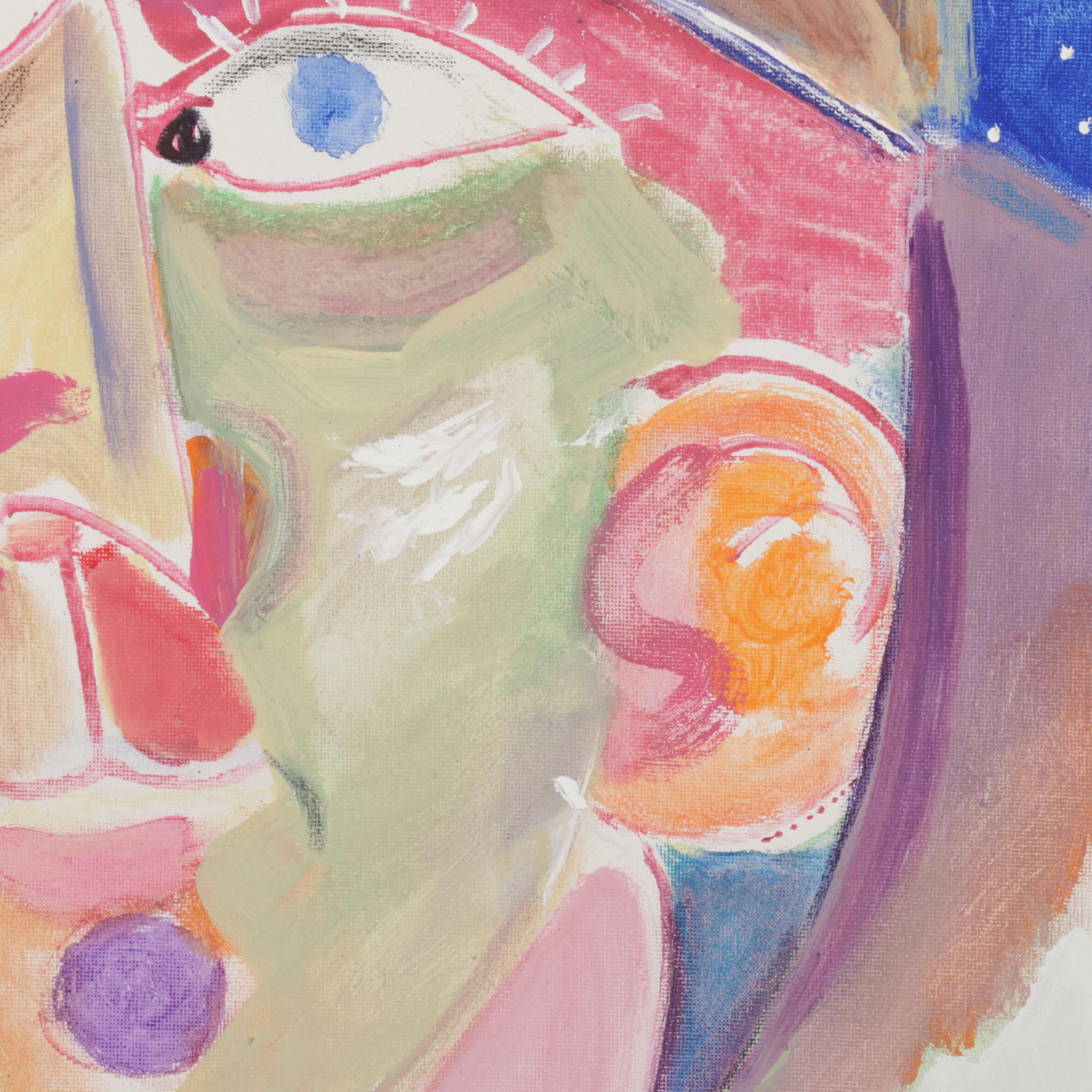 Philip the Transplant Portrait Acrylic Painting "Descartes," 2022