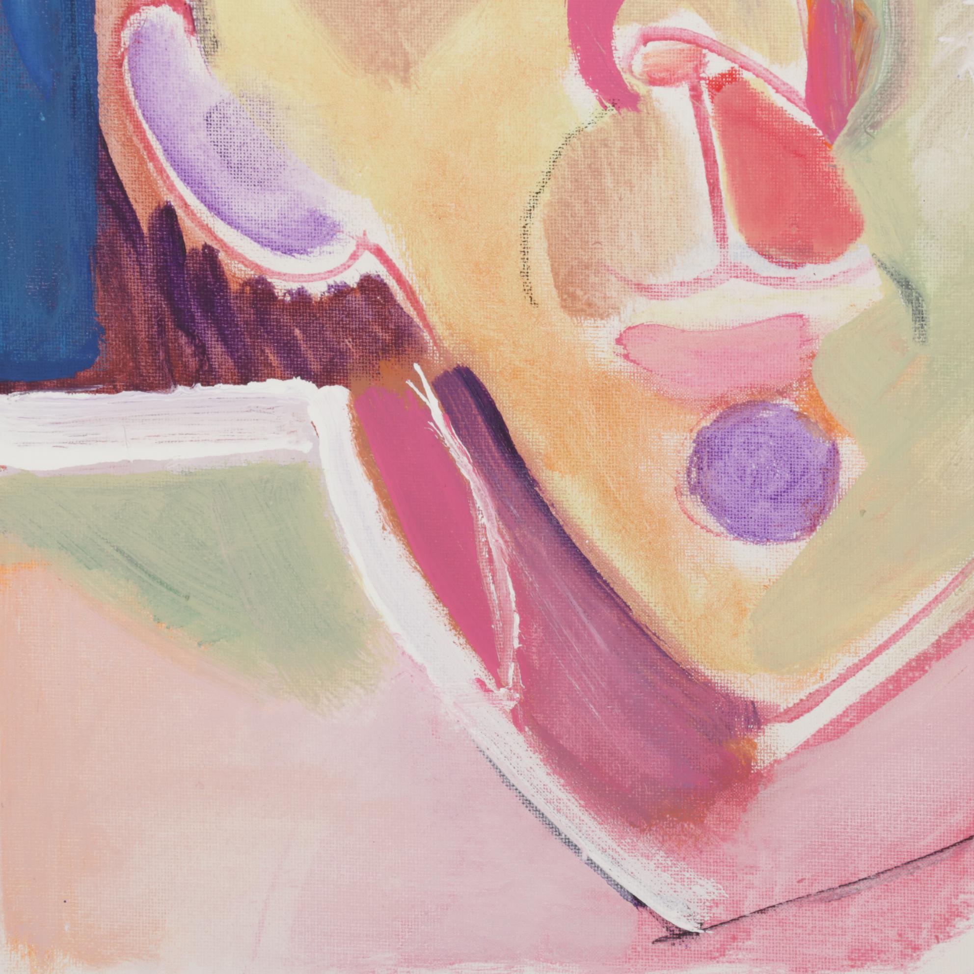 Philip the Transplant Portrait Acrylic Painting "Descartes," 2022