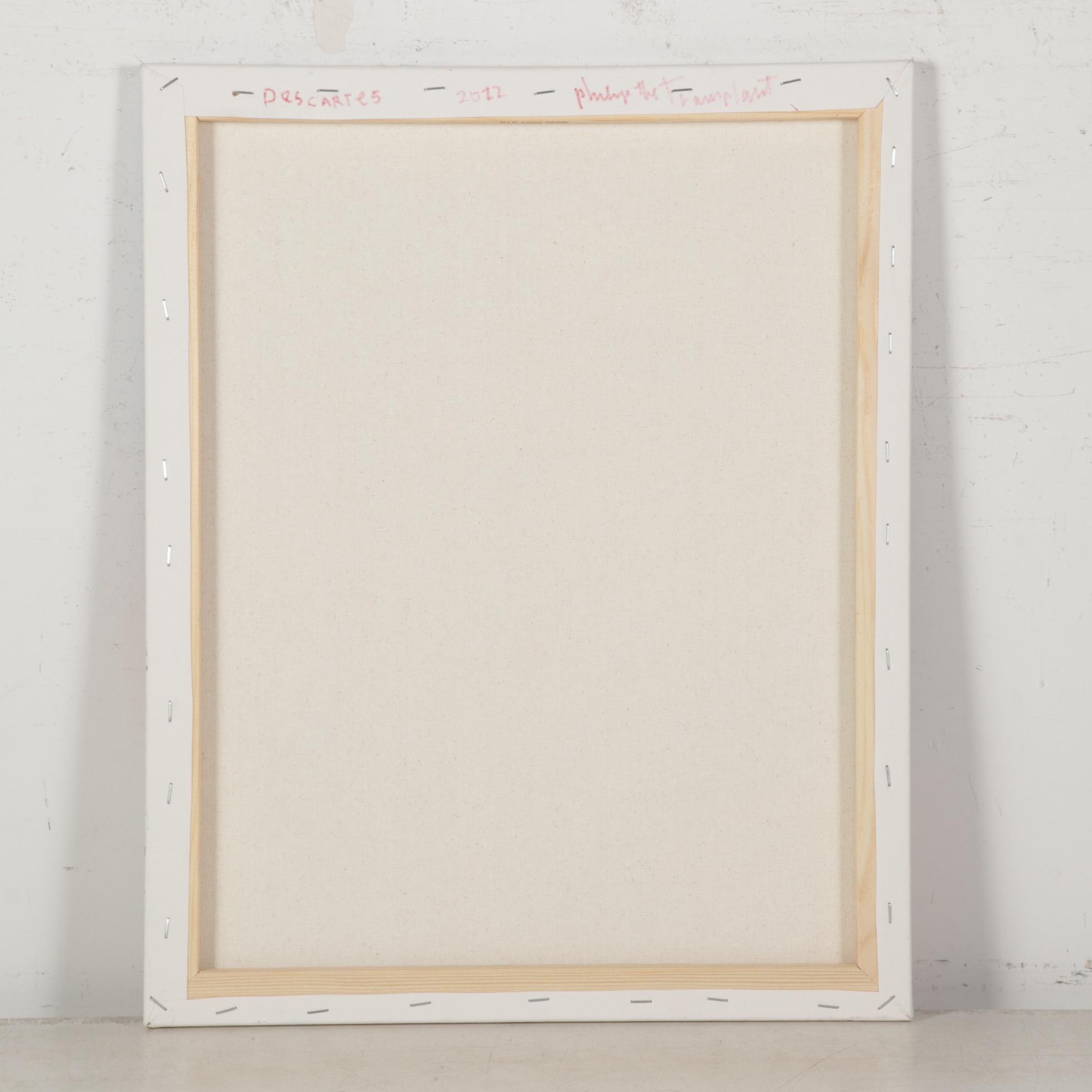 Philip the Transplant Portrait Acrylic Painting "Descartes," 2022