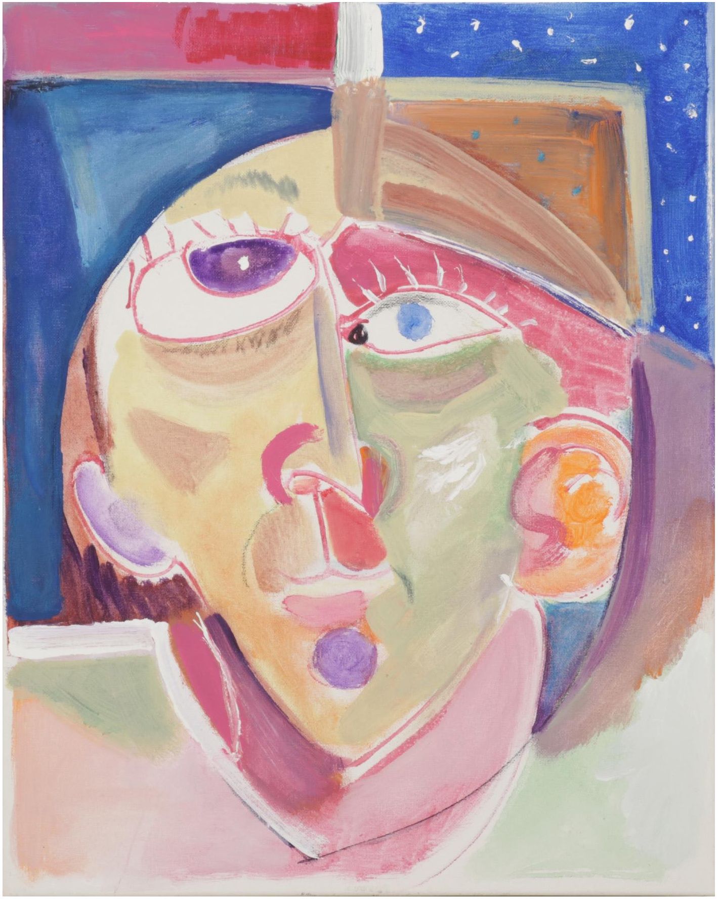 Philip the Transplant Portrait Acrylic Painting "Descartes," 2022