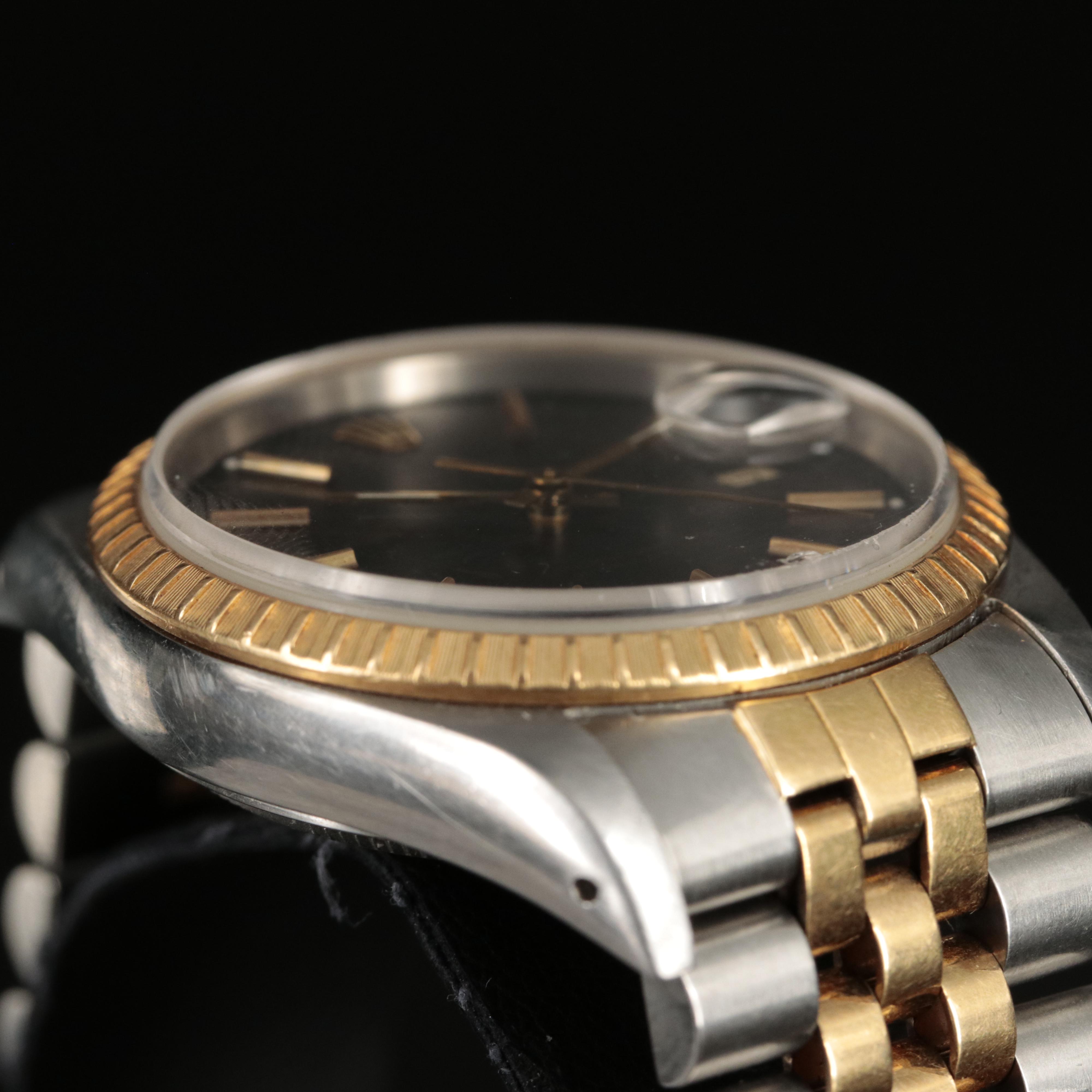 1989 Rolex Oyster Perpetual Date 18K and Stainless Steel Watch