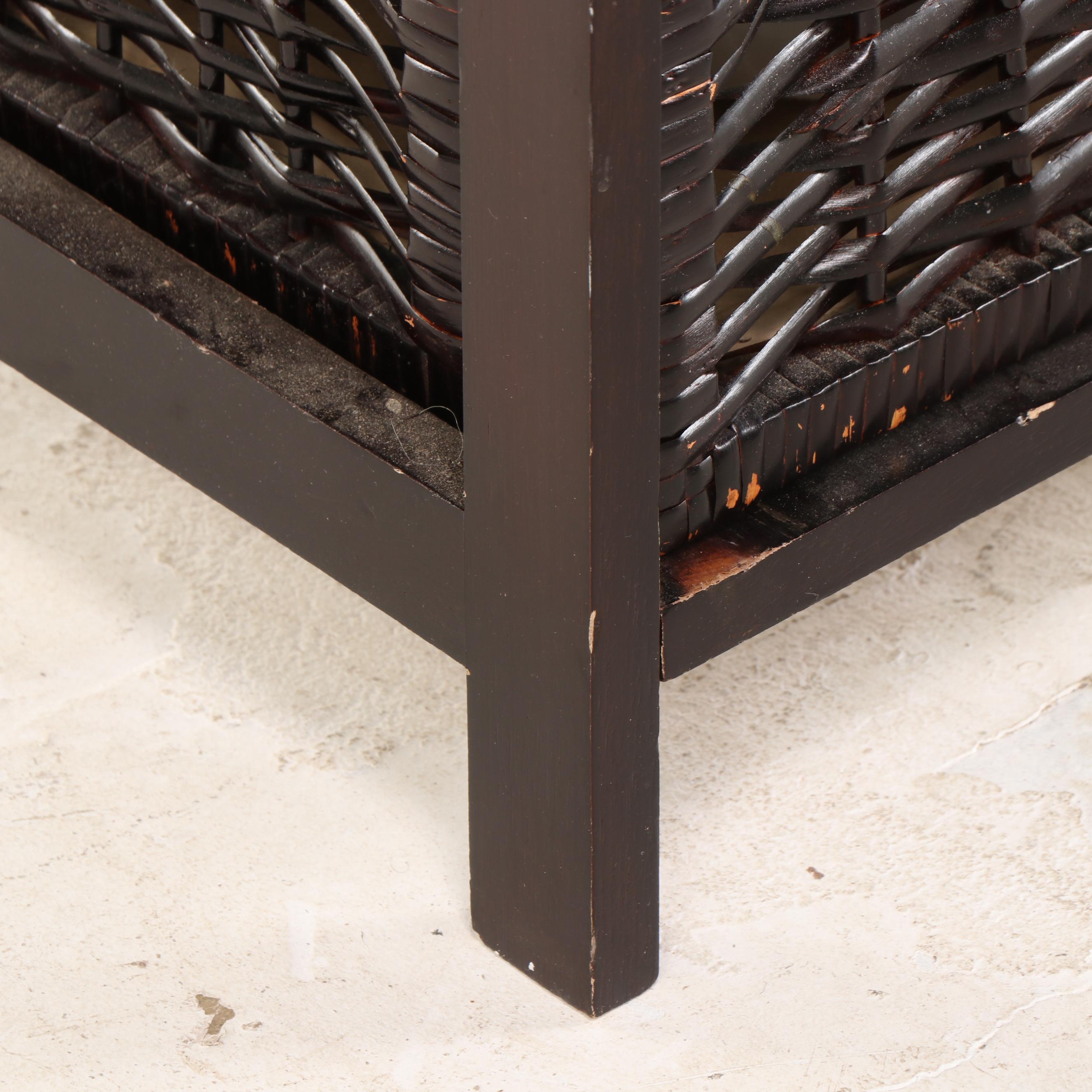 Contemporary Five-Basket Storage Console