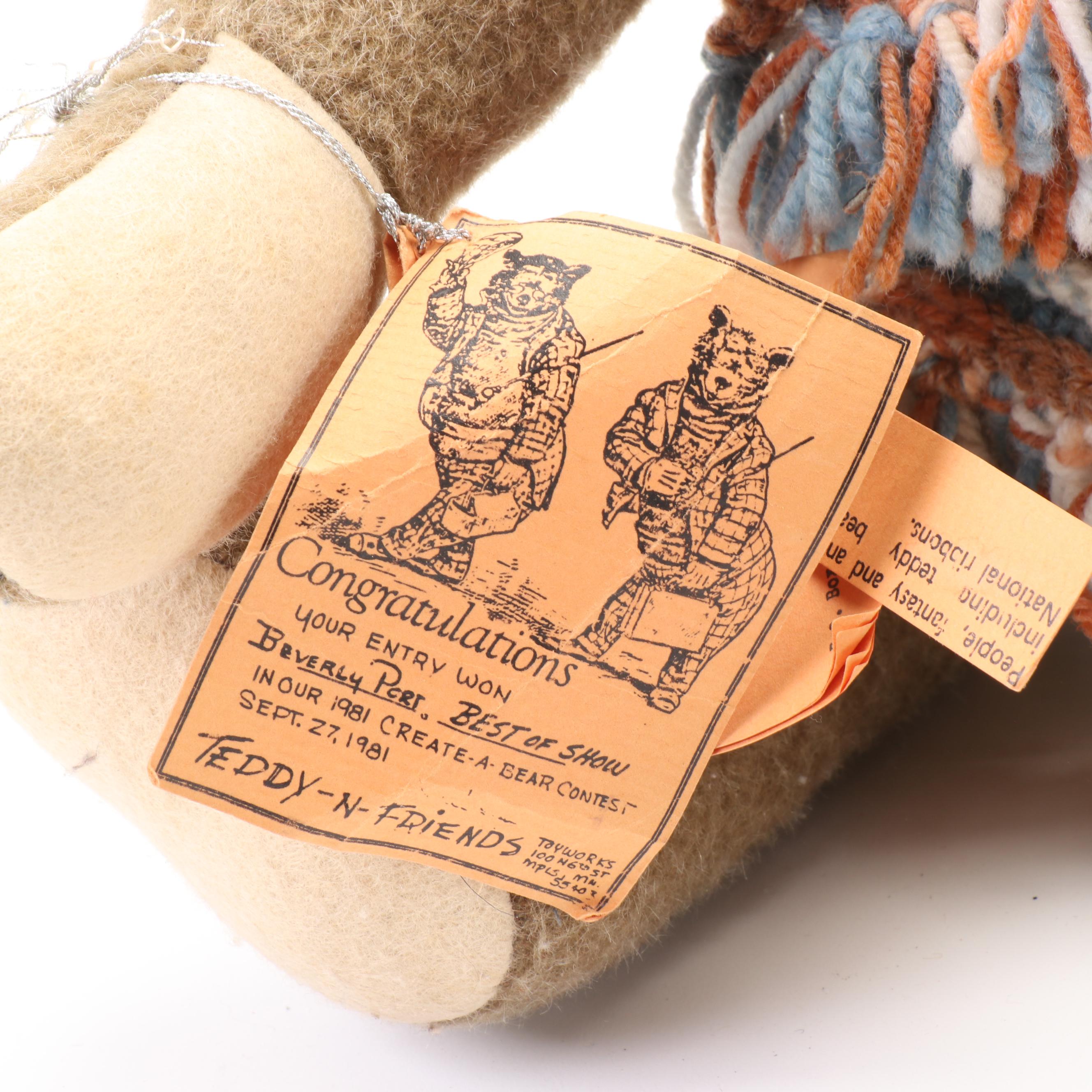 Beverly Port, Nisbet and Other Jointed Teddy Bears with Dakin Stuffed Koala