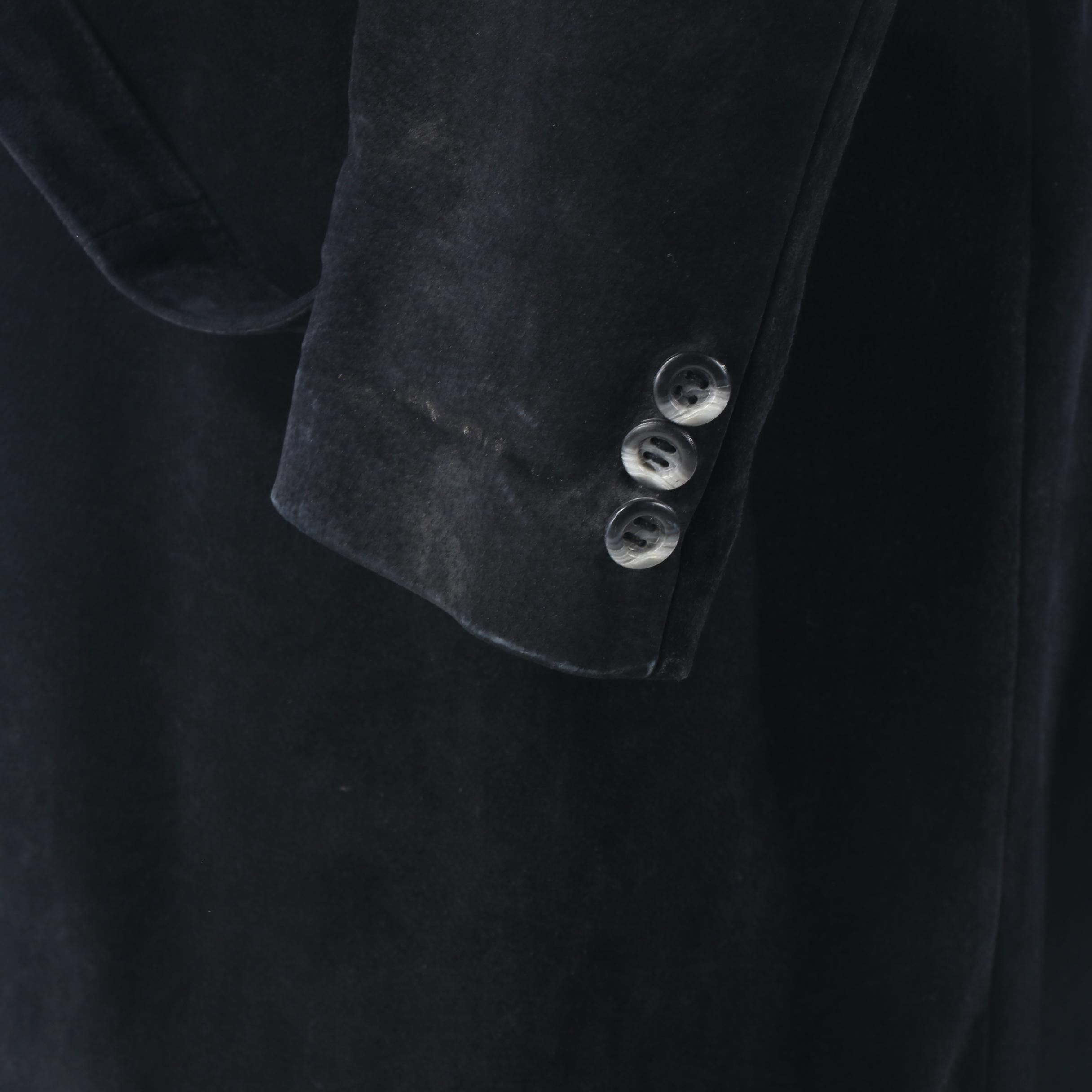 Men's Ericson of Sweden Black Suede Coat with Australian Possum Fur Collar