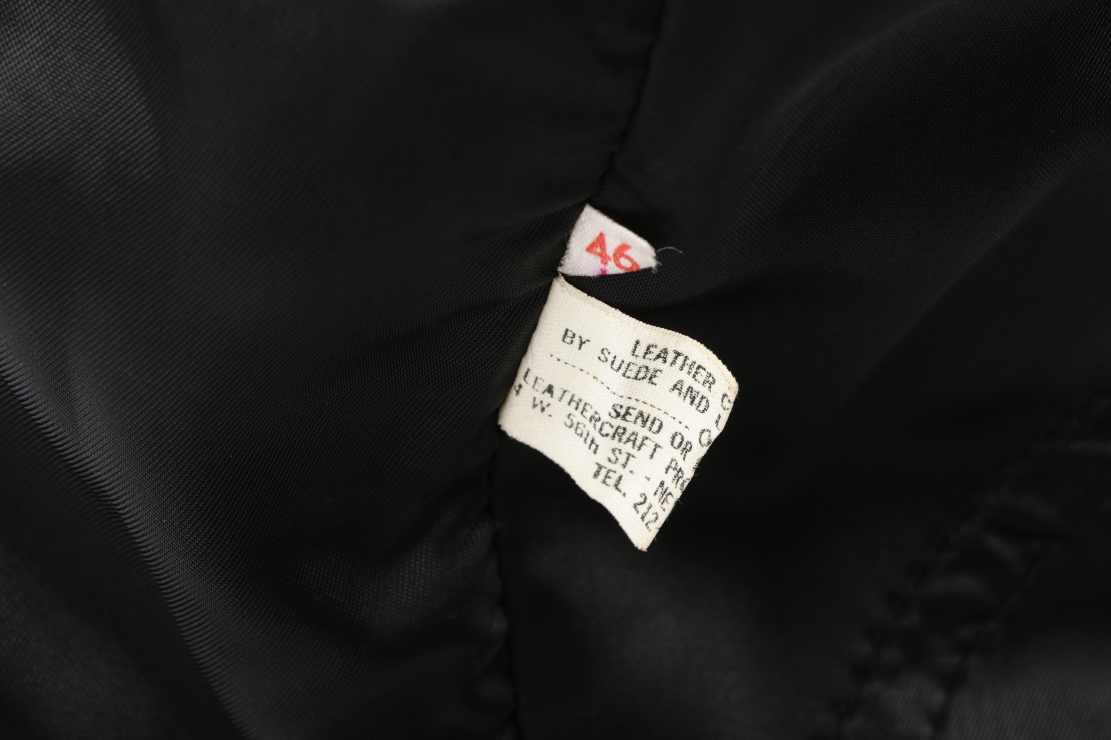 Men's Ericson of Sweden Black Suede Coat with Australian Possum Fur Collar