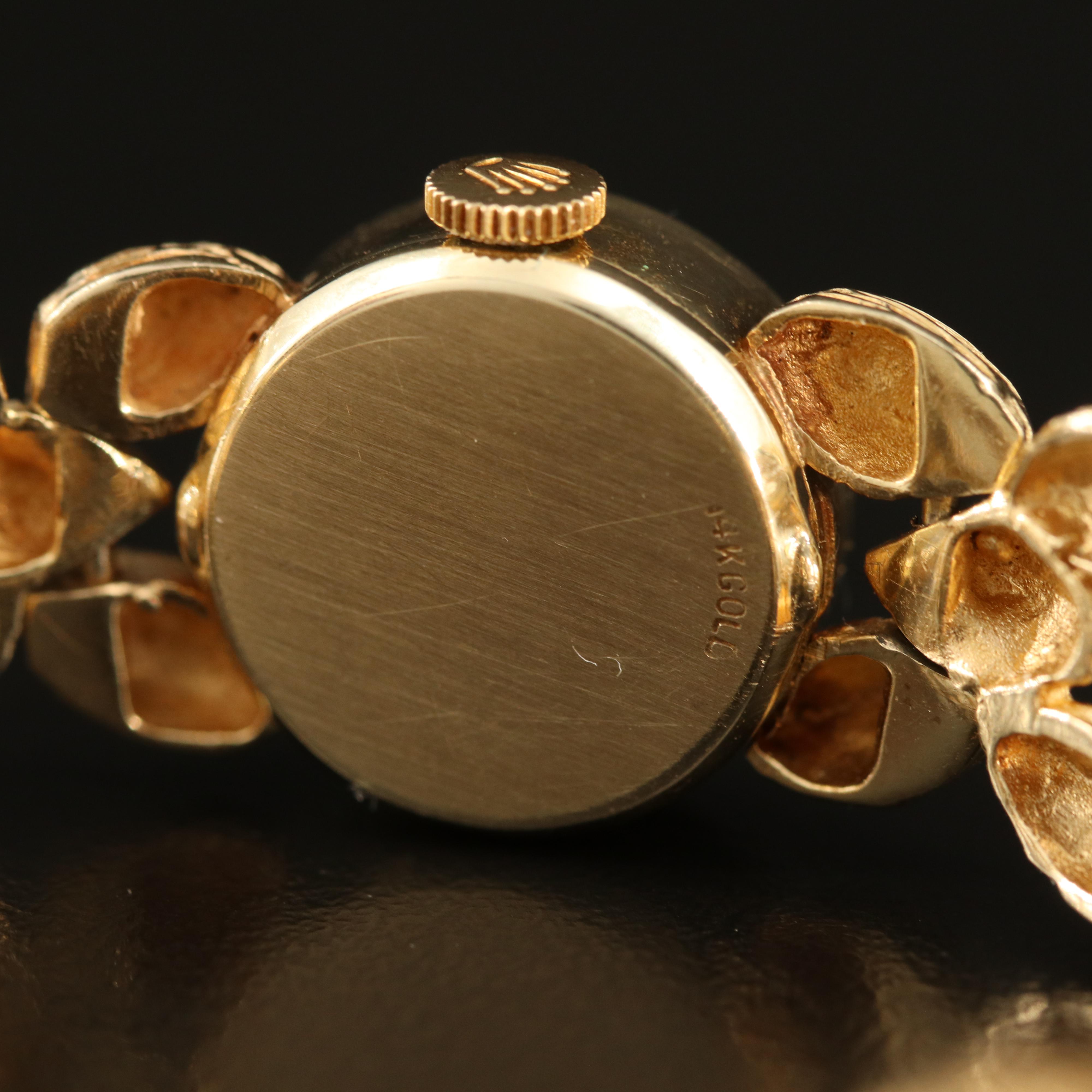 Rolex 1960's 14K Bark Finish Band Watch