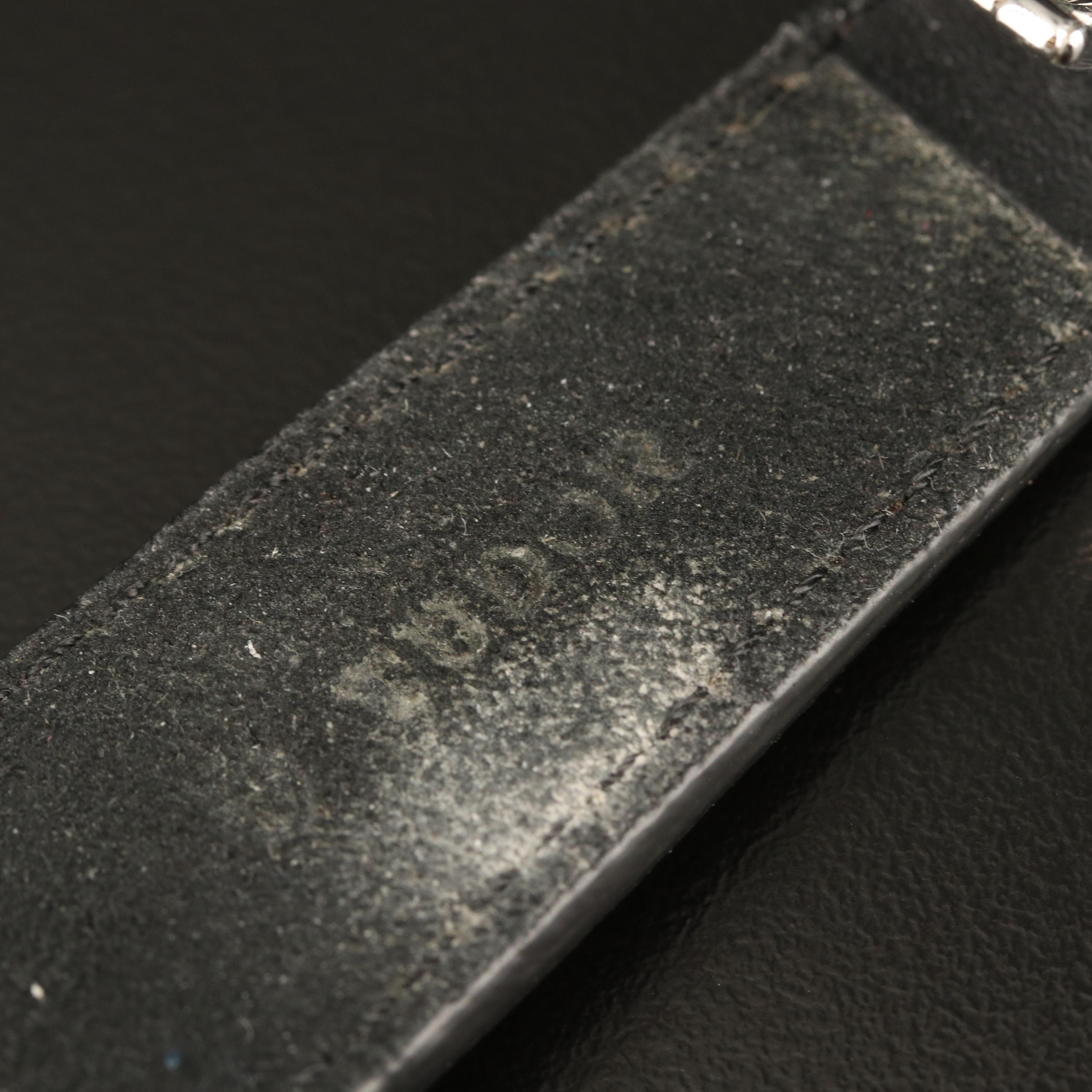 Stainless Steel and Leather Tudor Watch Band