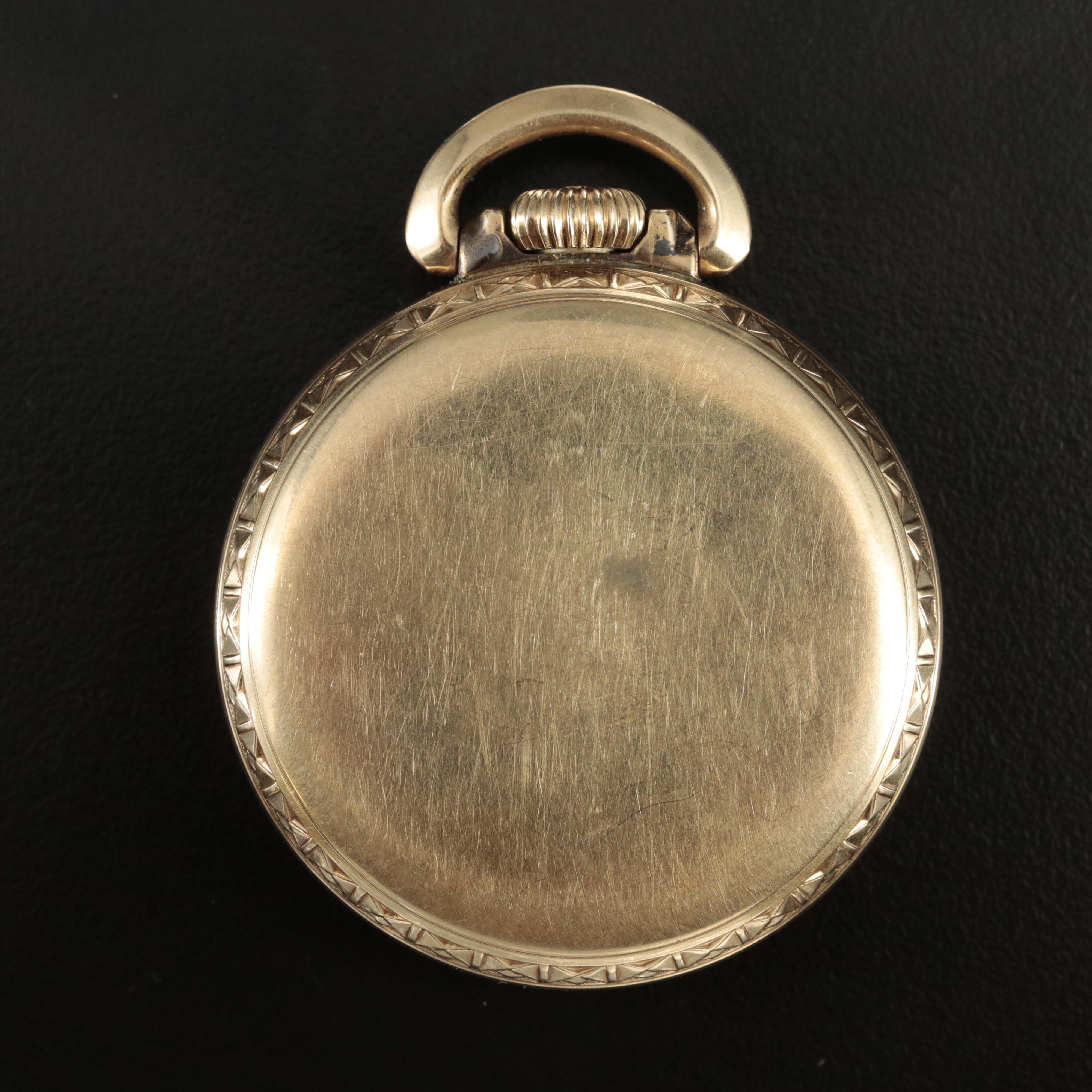 1948 Elgin Gold Filled Open Face Pocket Watch
