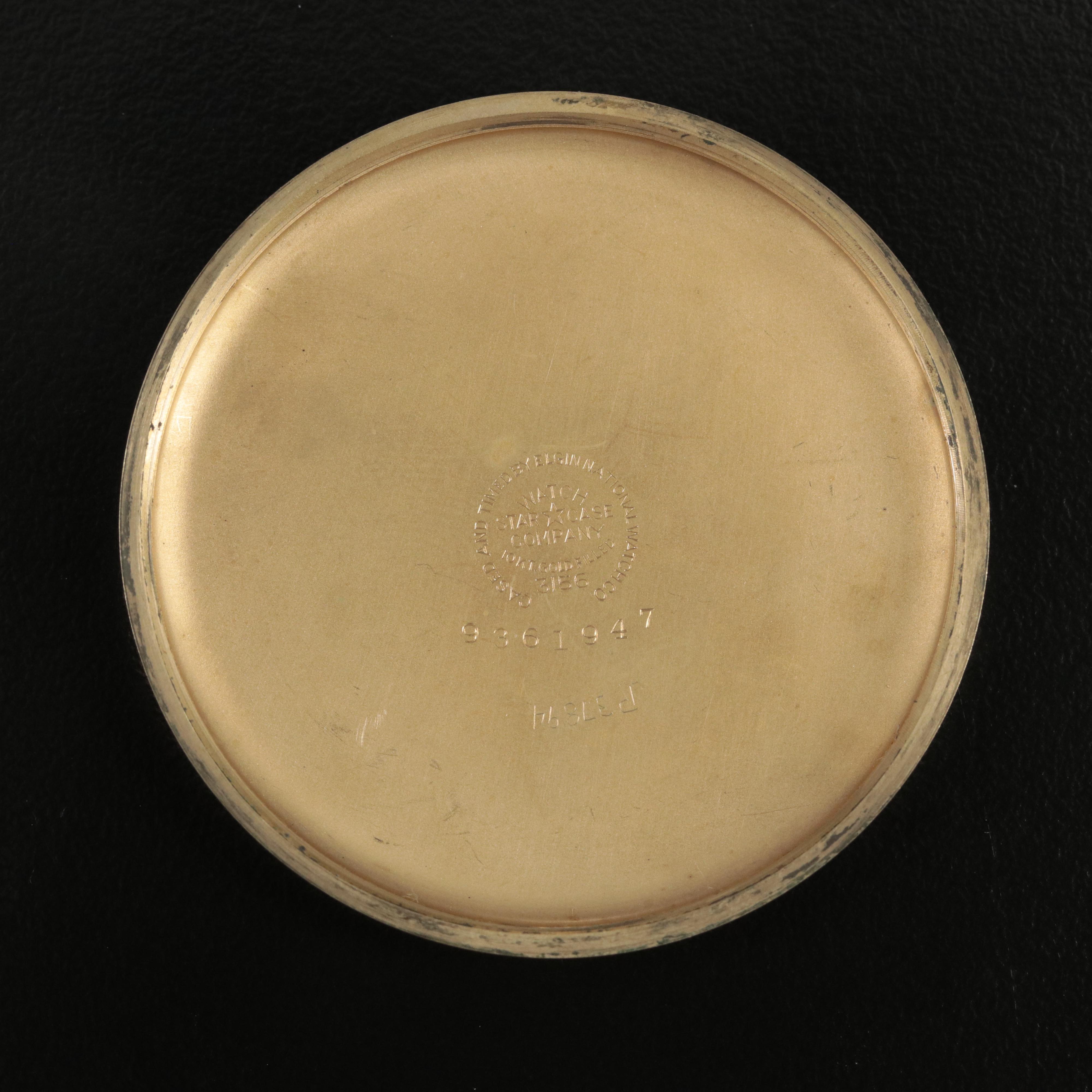 1948 Elgin Gold Filled Open Face Pocket Watch