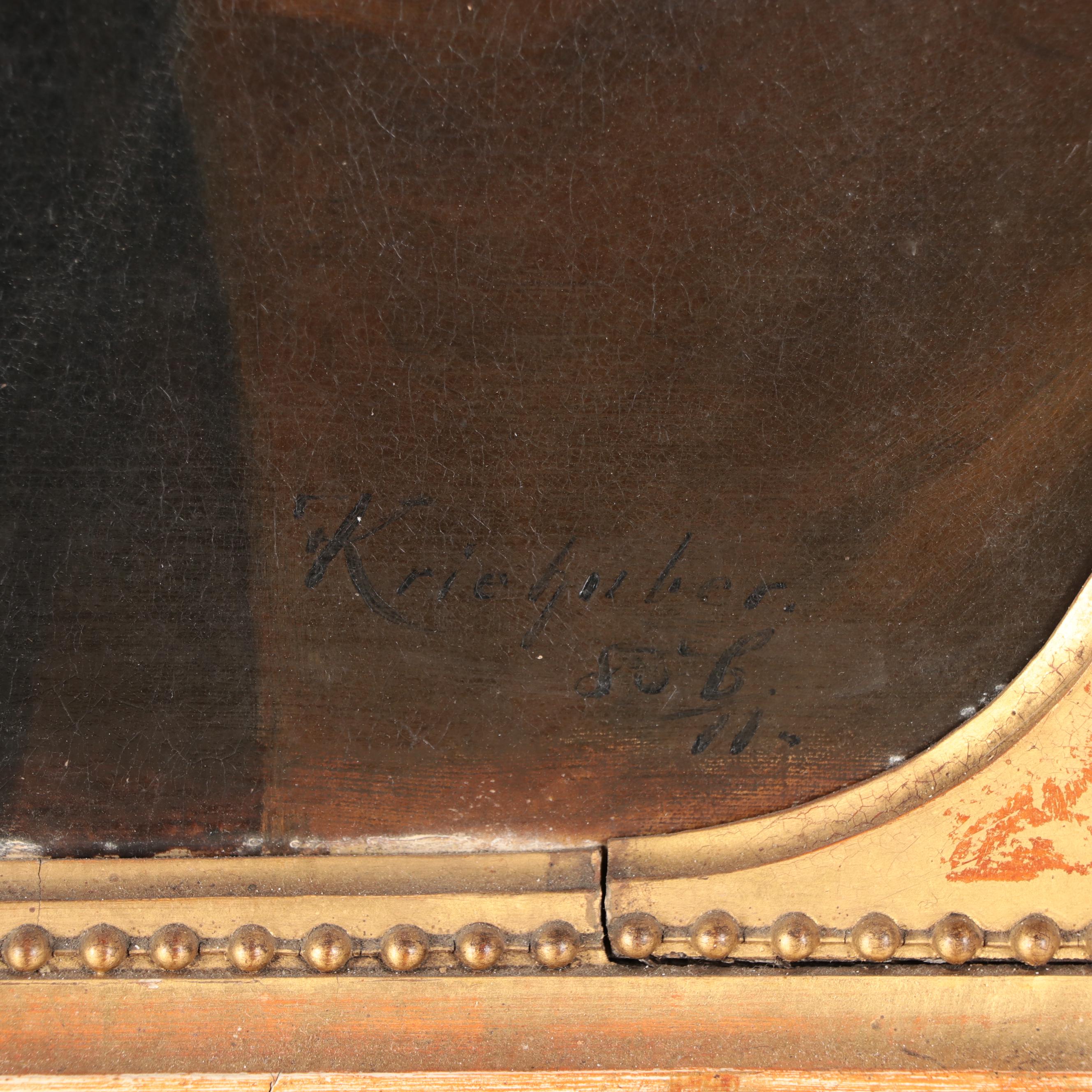 Josef Kriehuber Oil Portrait of Imperial Council Willibald Gunz Noble Jr., 1871