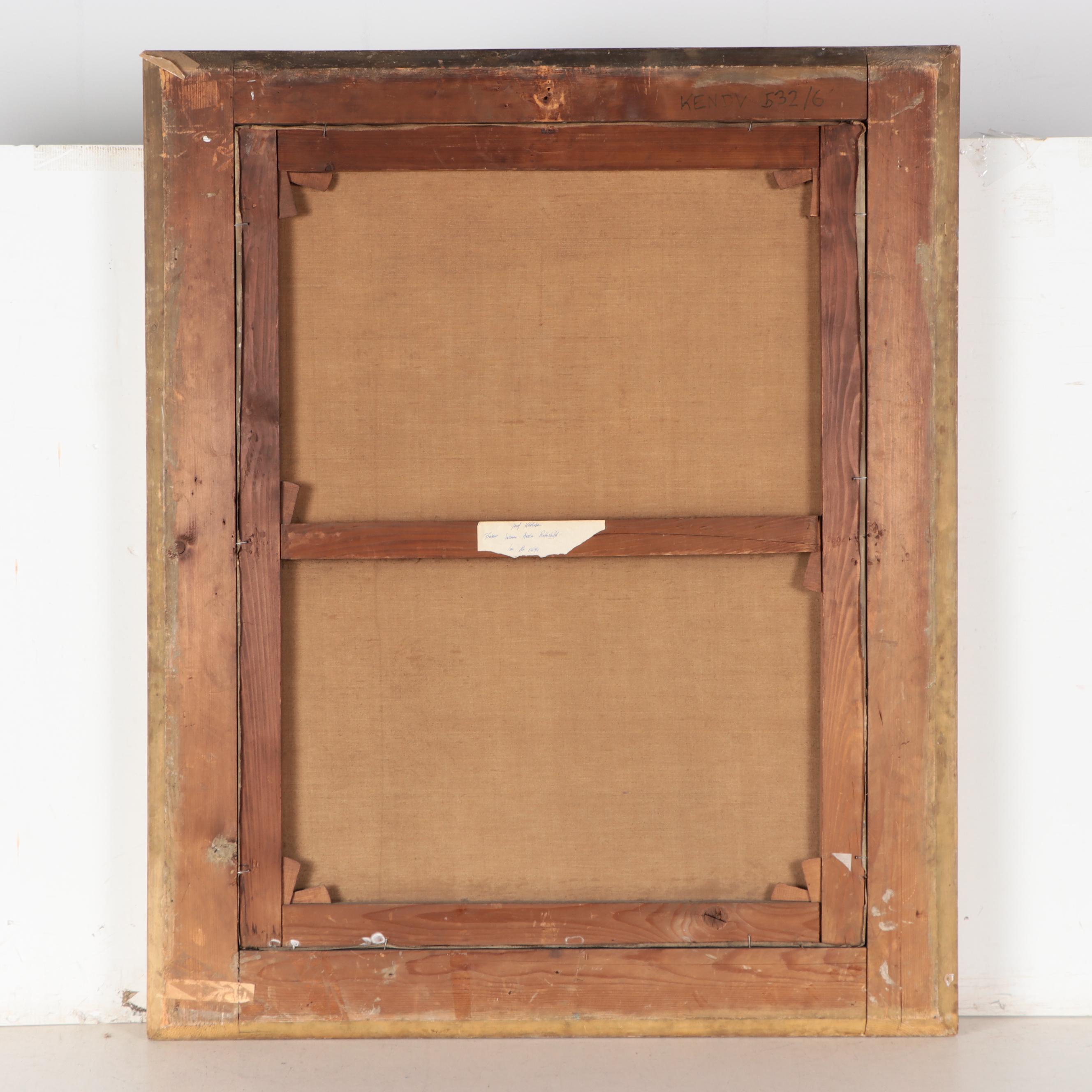 Josef Kriehuber Oil Portrait of Imperial Council Willibald Gunz Noble Jr., 1871