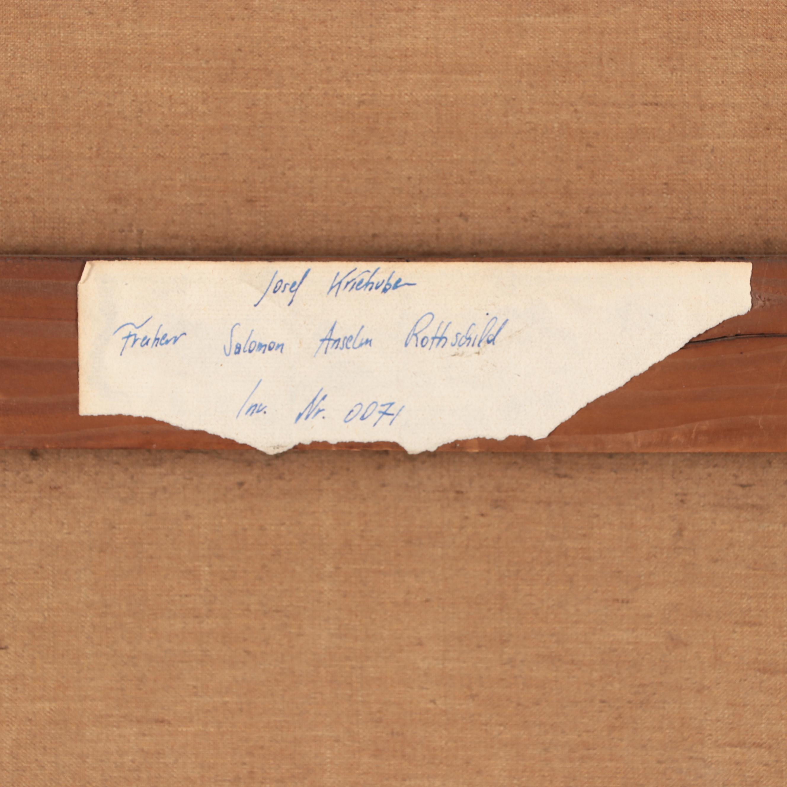 Josef Kriehuber Oil Portrait of Imperial Council Willibald Gunz Noble Jr., 1871