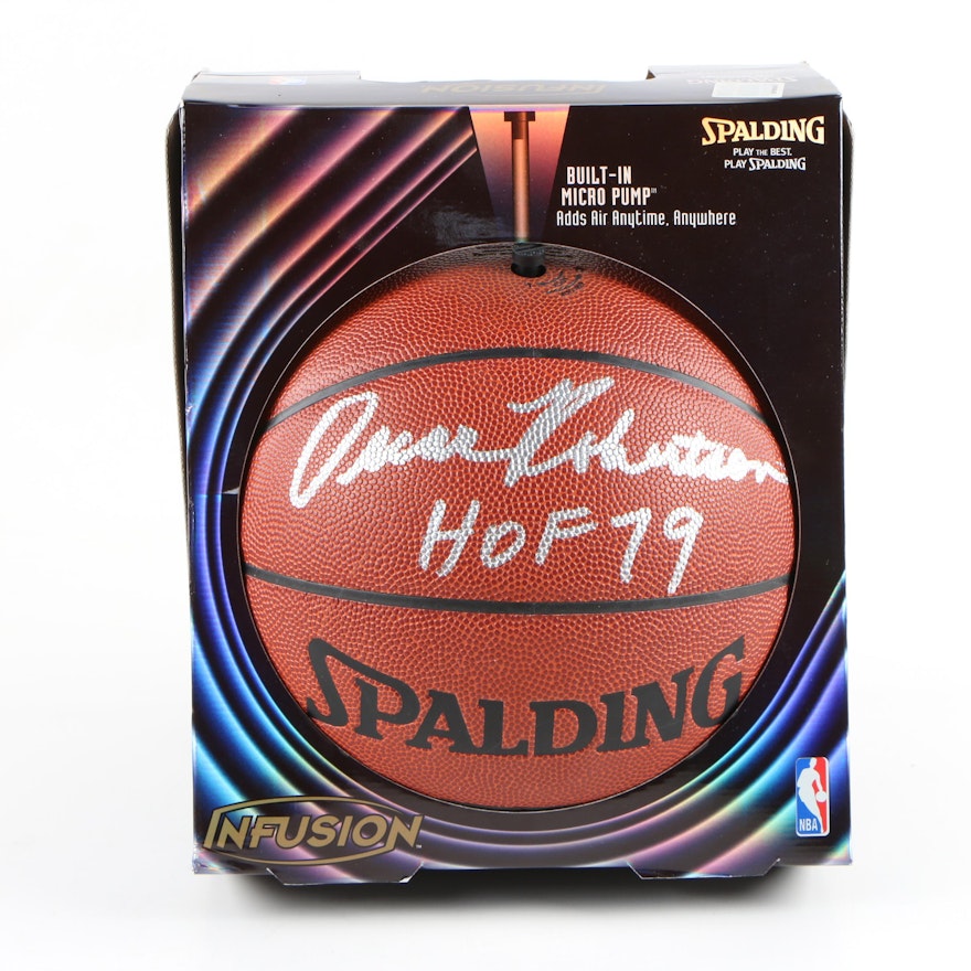 Oscar Robertson Signed Spalding NBA Infusion Basketball