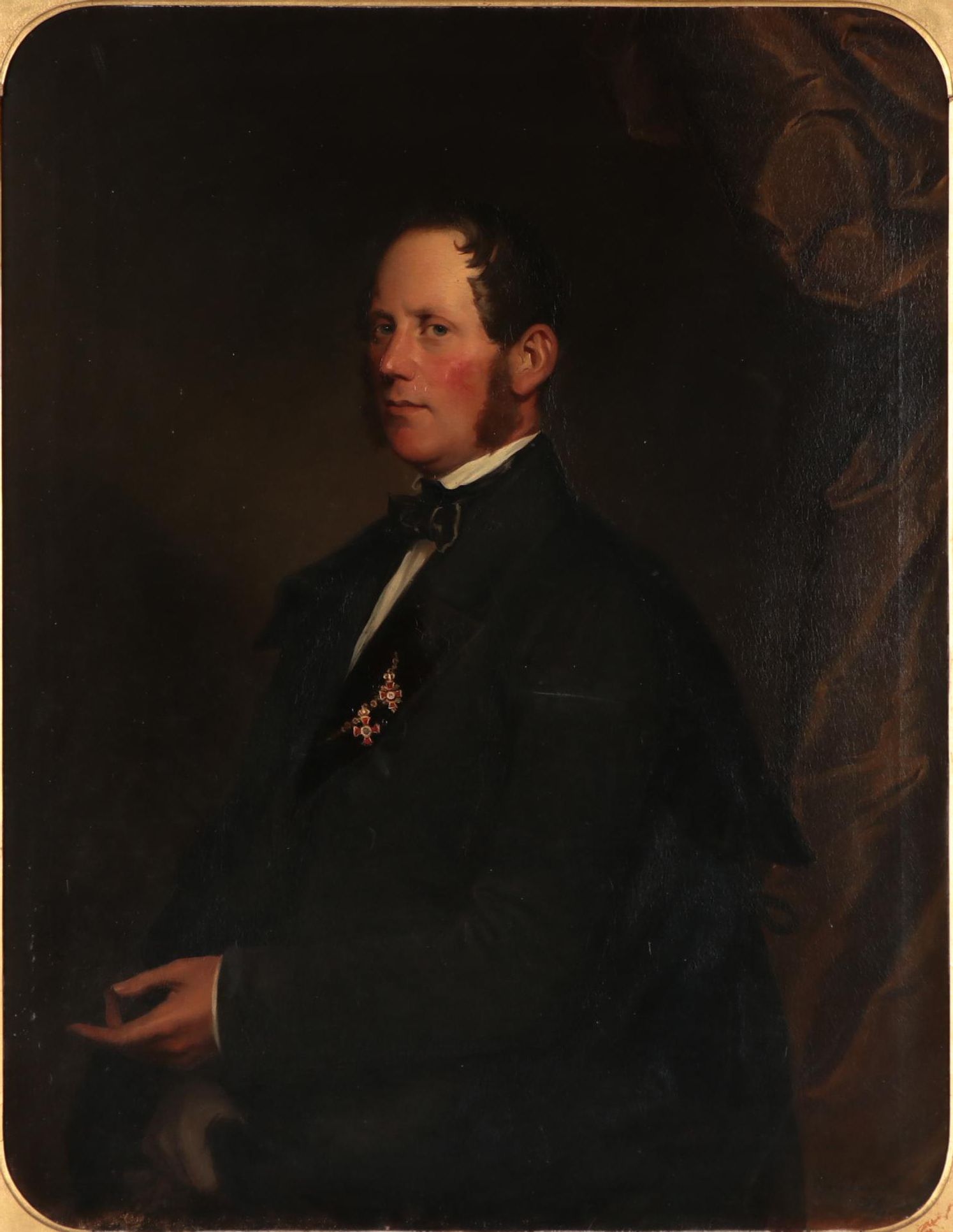Josef Kriehuber Oil Portrait of Imperial Council Willibald Gunz Noble Jr., 1871