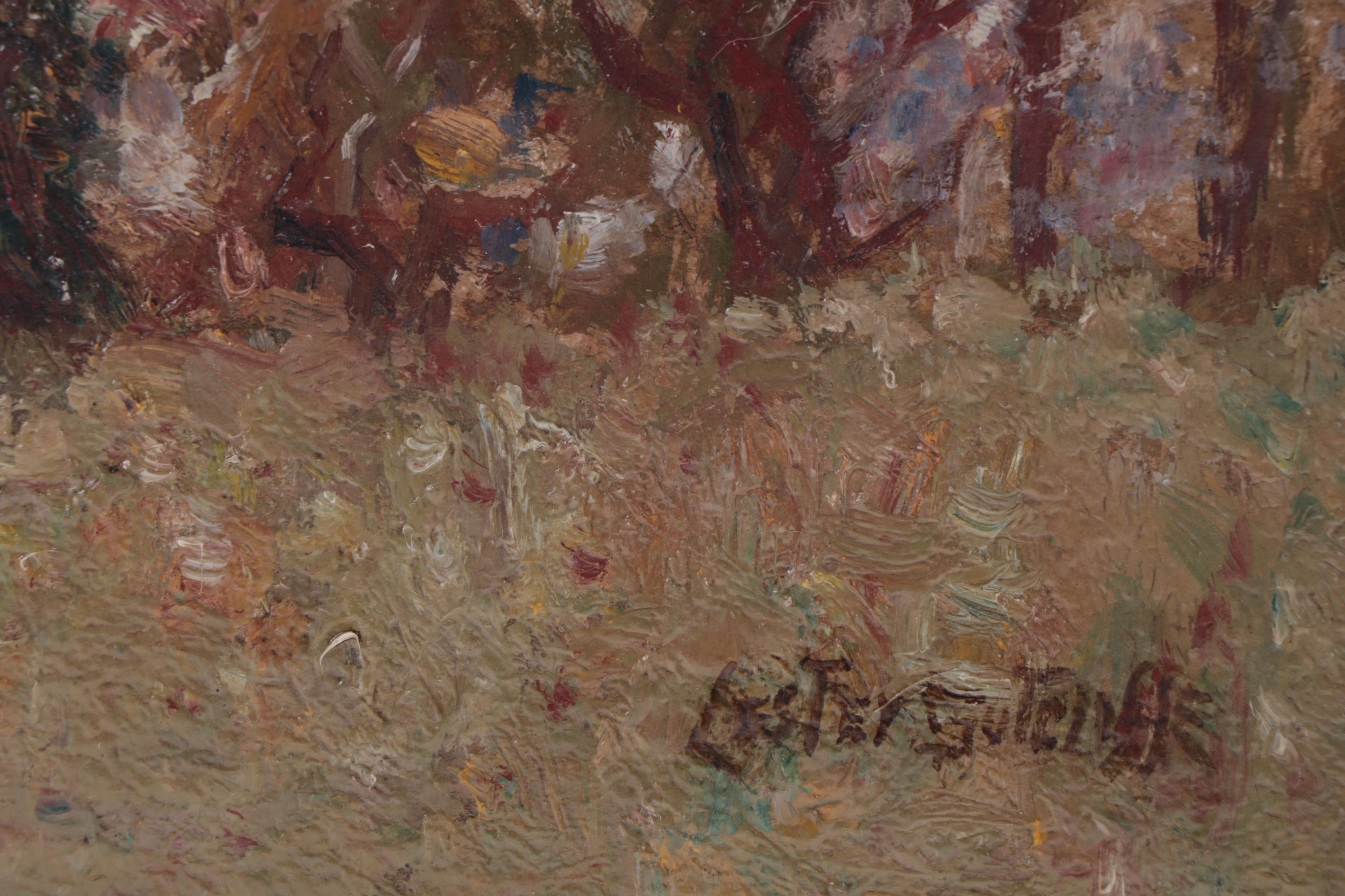 Lester Sutcliffe Impressionist Landscape Oil Painting