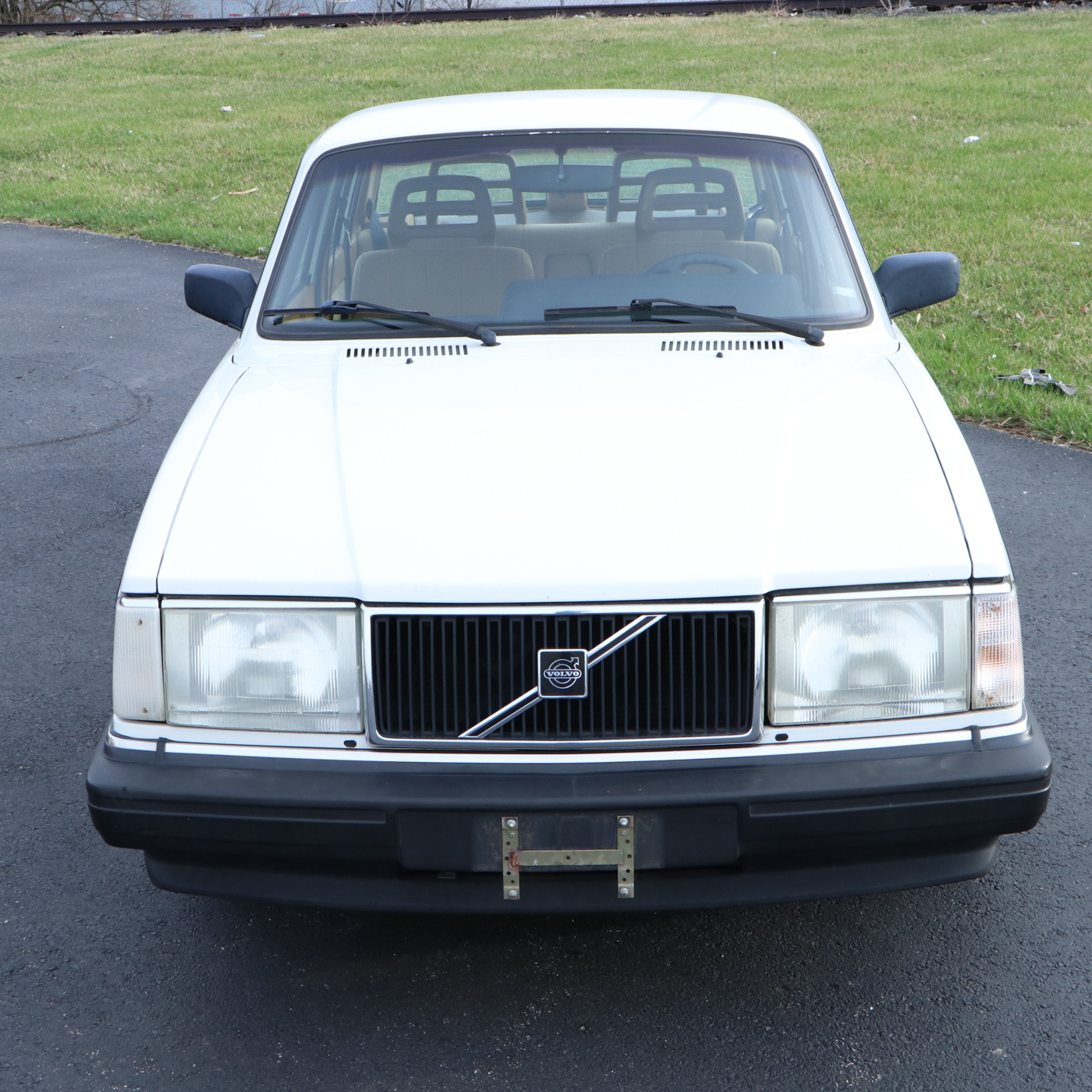 1993 Volvo 240 White Sedan