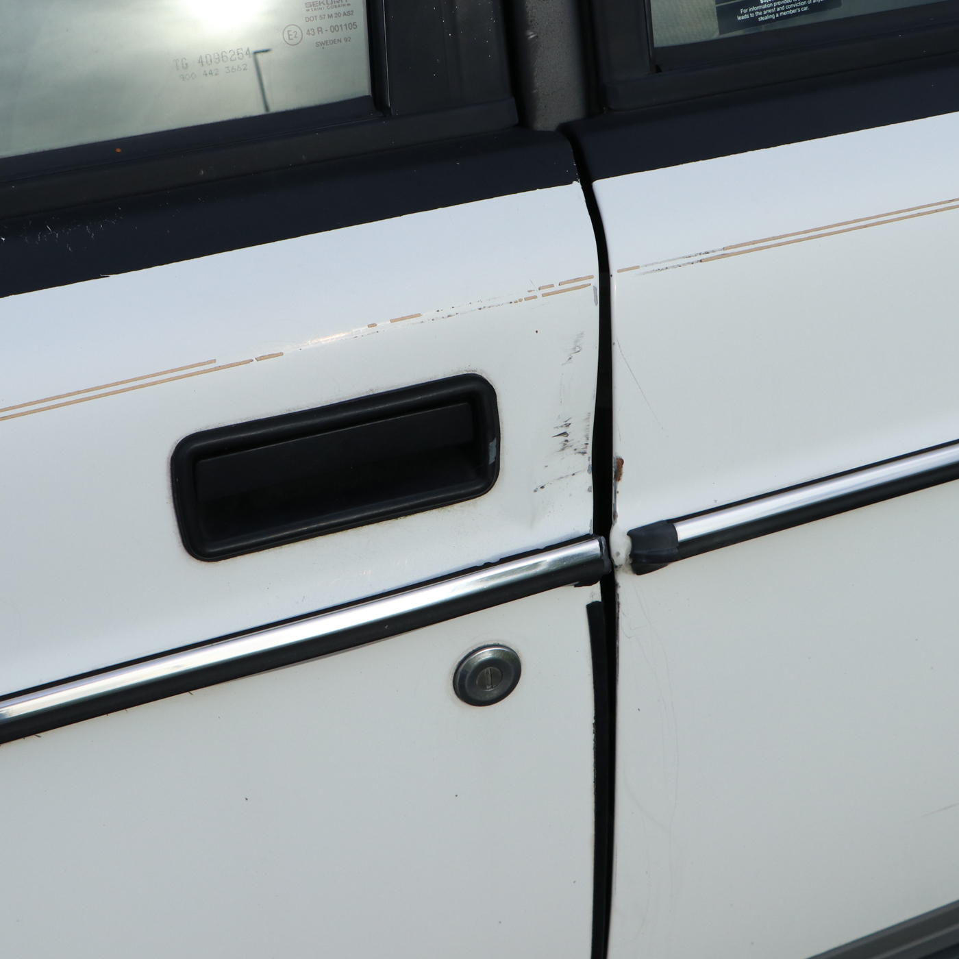 1993 Volvo 240 White Sedan