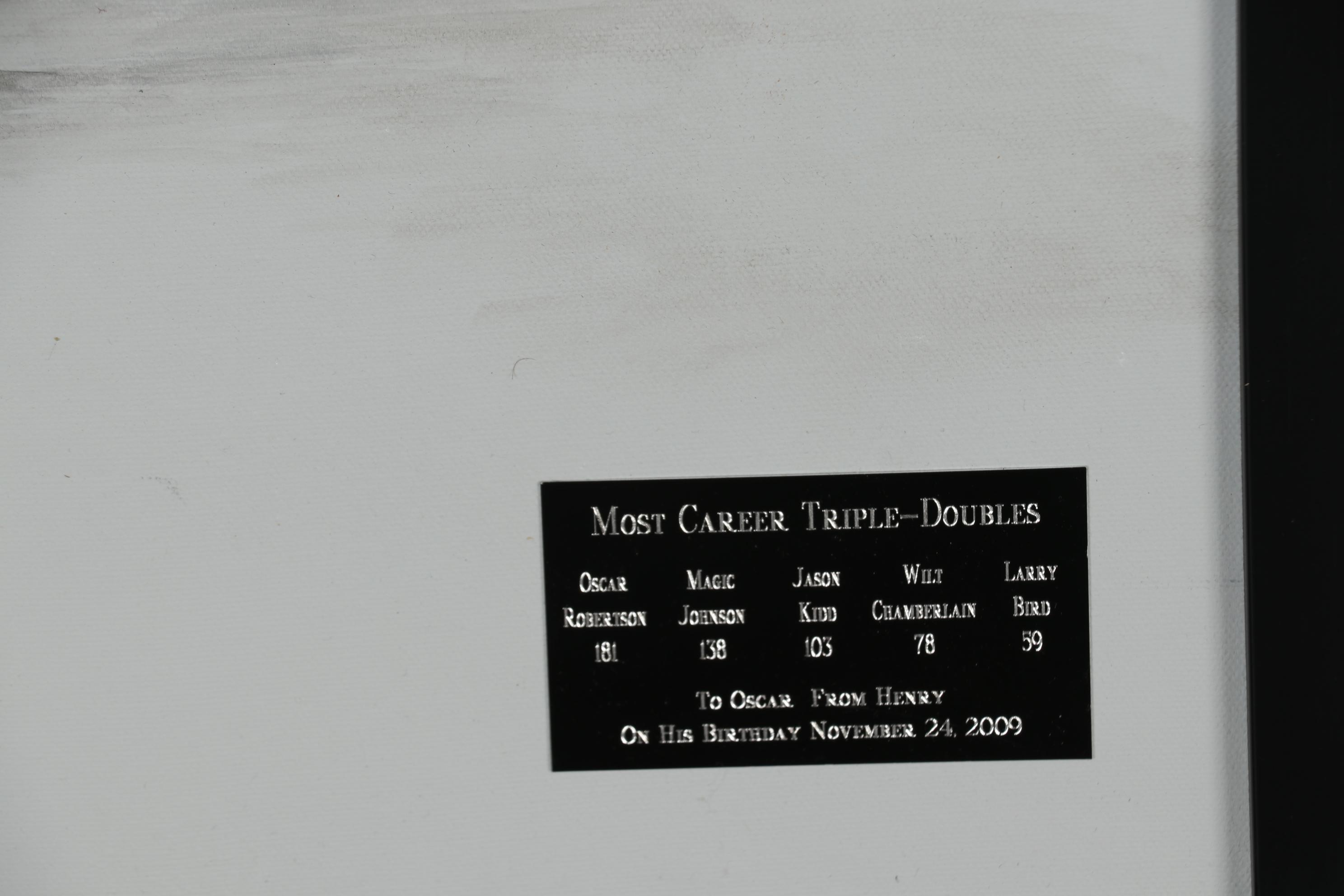 Steve Kistner Acrylic Painting of Oscar Robertson