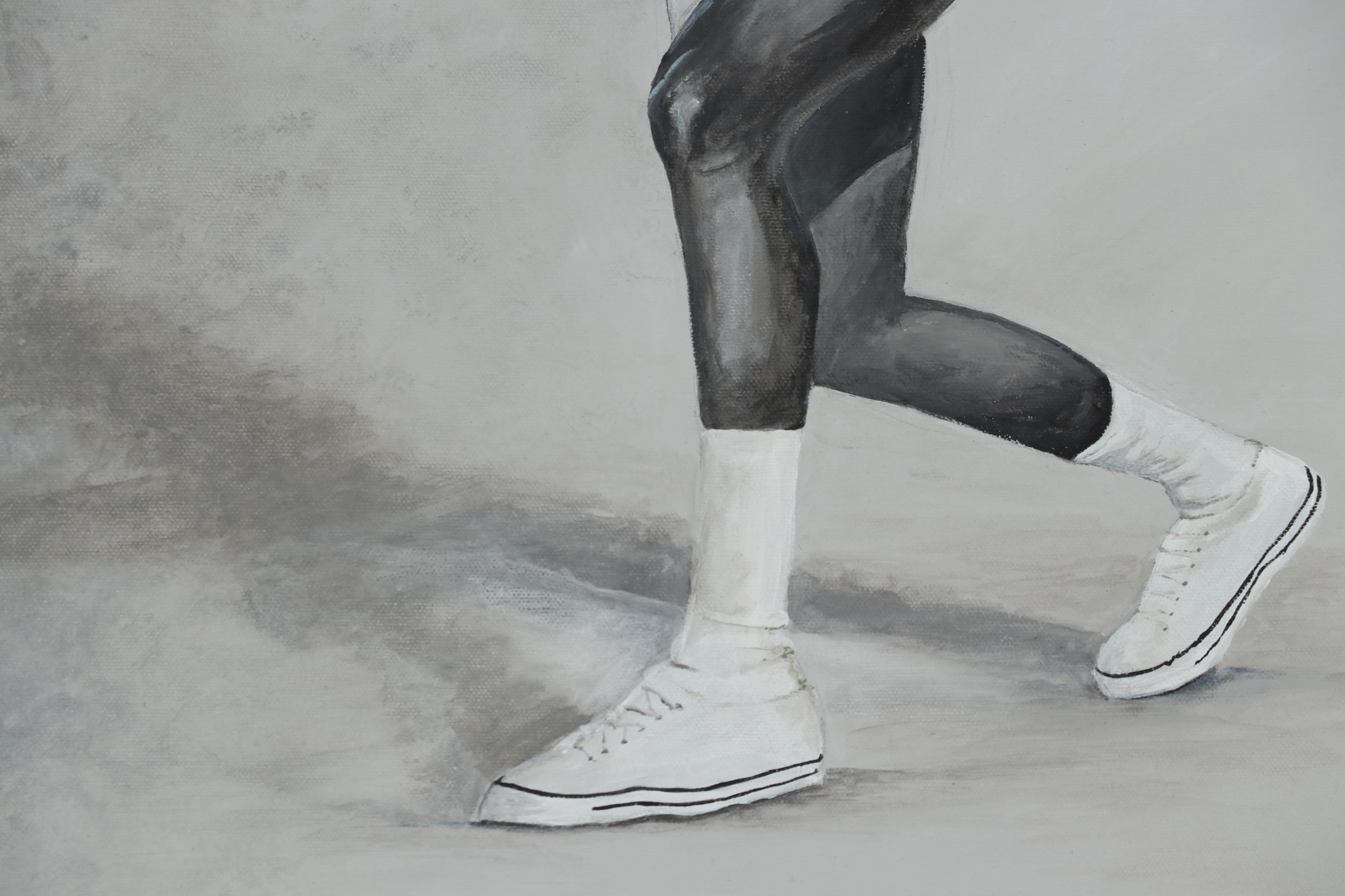 Steve Kistner Acrylic Painting of Oscar Robertson