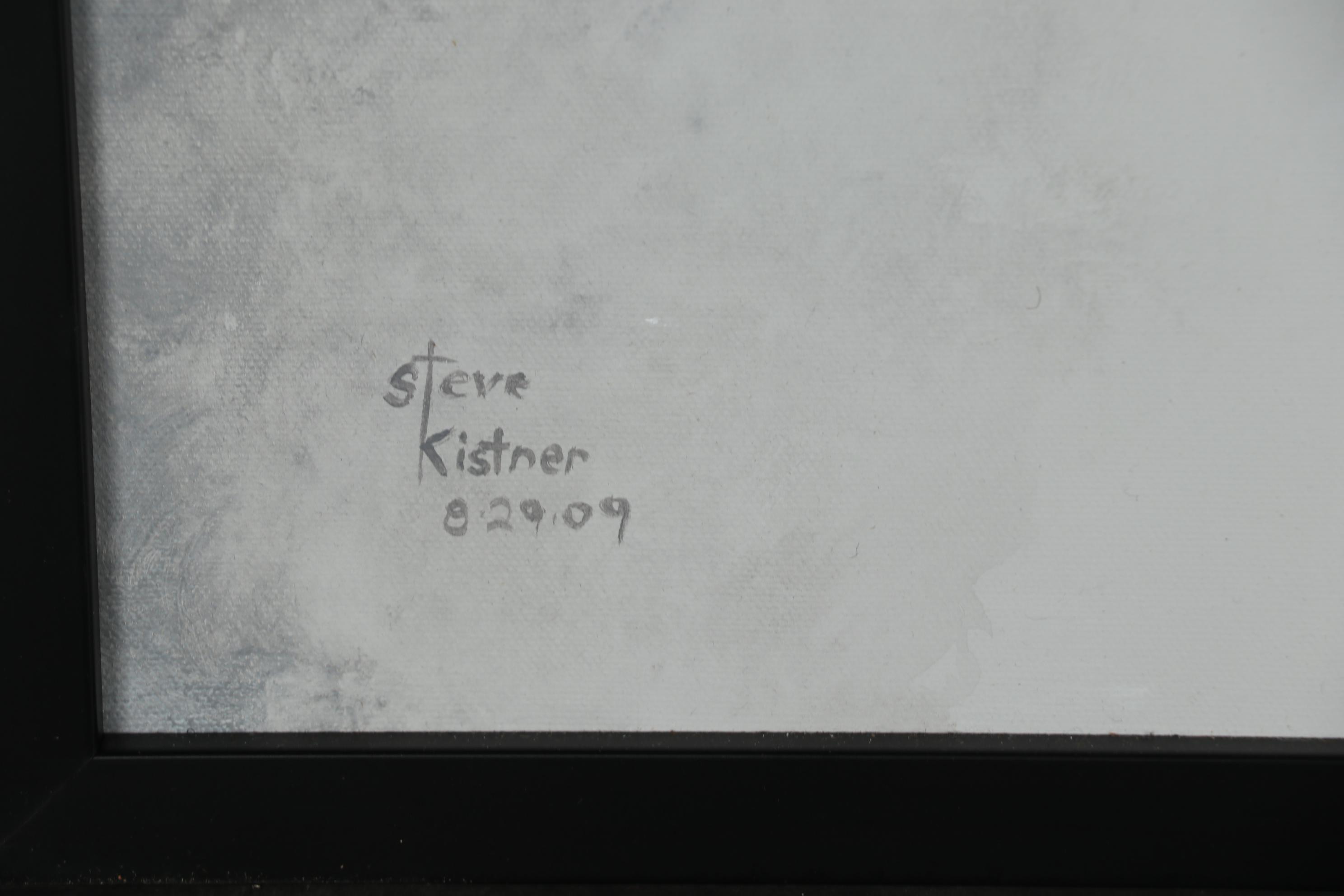 Steve Kistner Acrylic Painting of Oscar Robertson