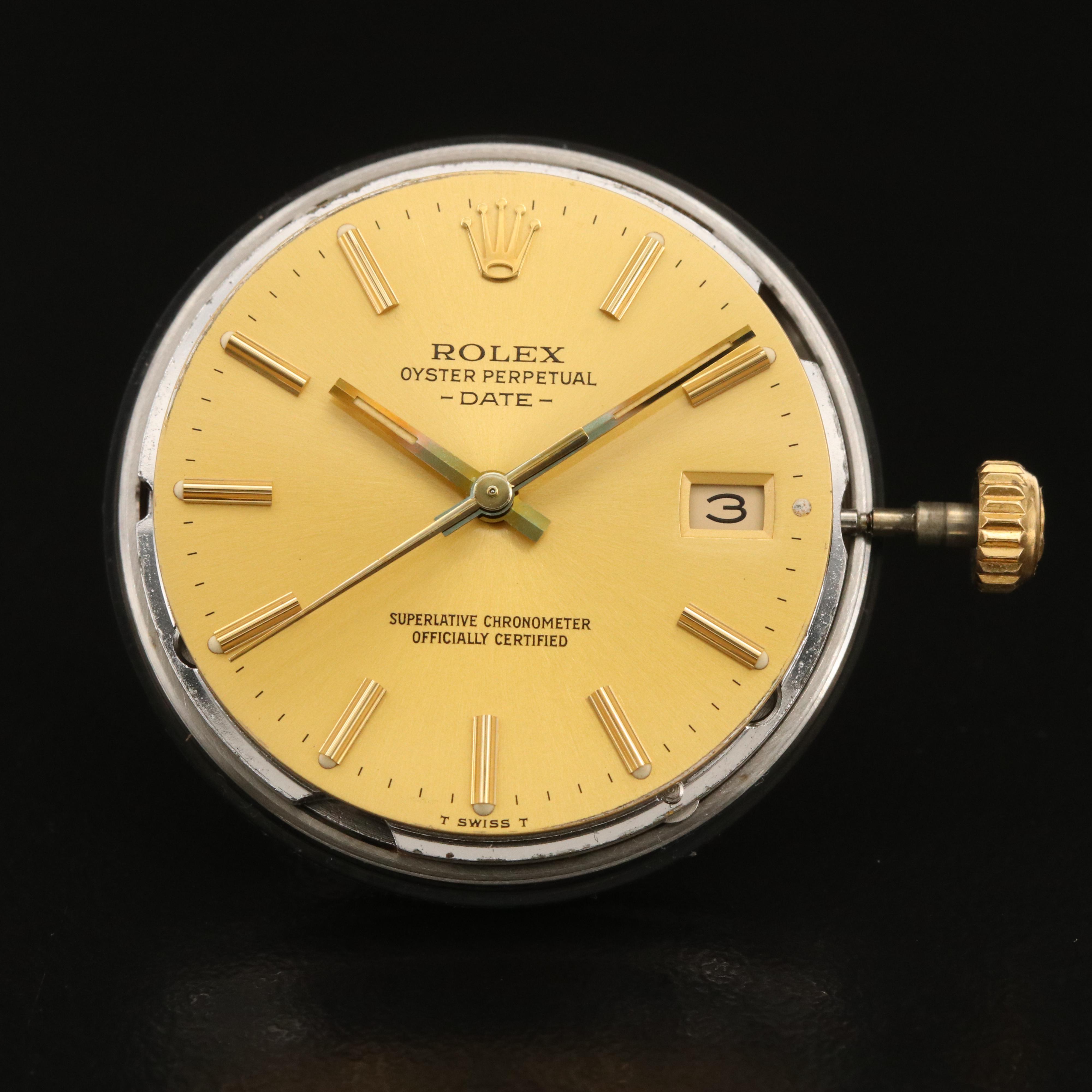 1976 Rolex Oyster Perpetual Date 14K and Stainless Steel Watch