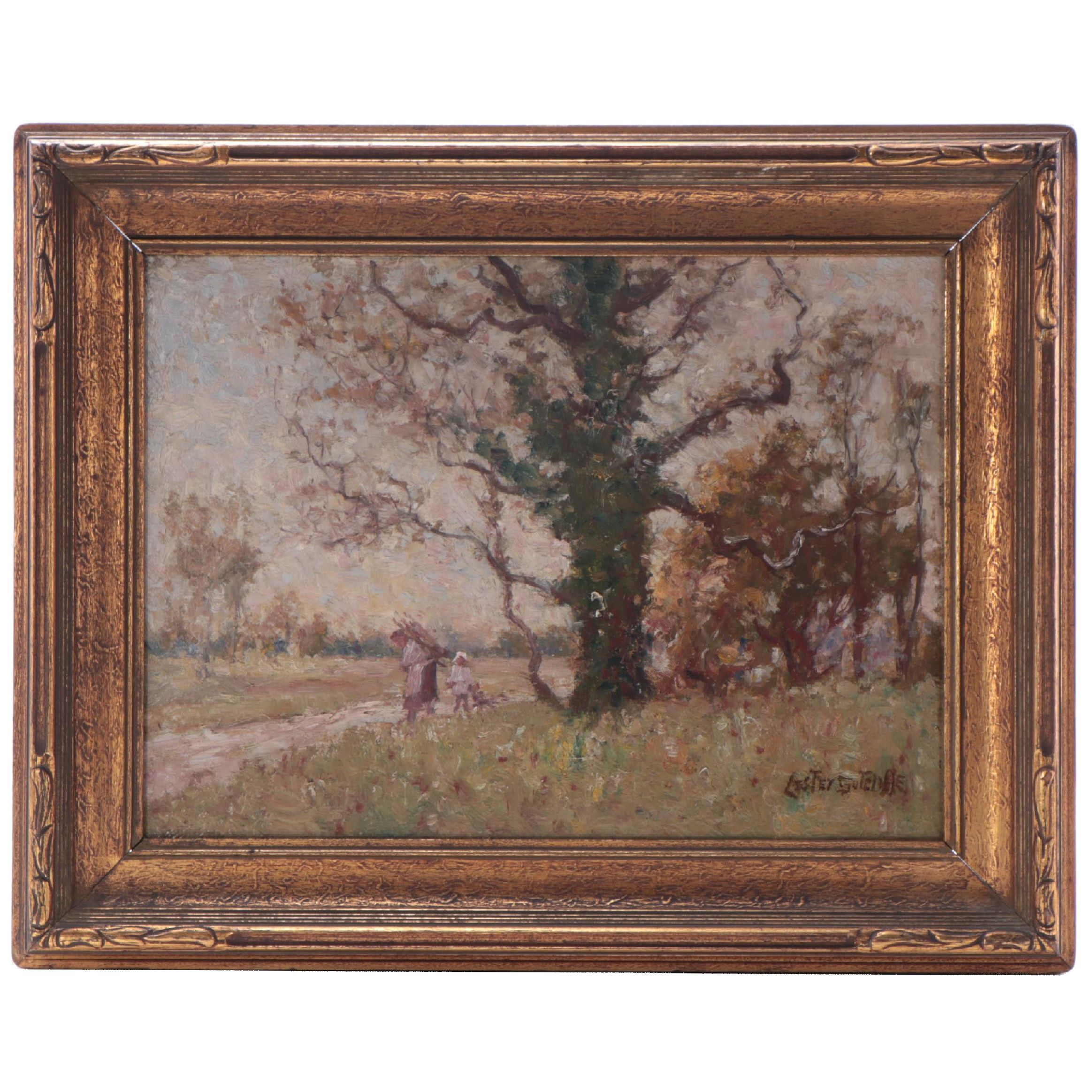 Lester Sutcliffe Impressionist Landscape Oil Painting