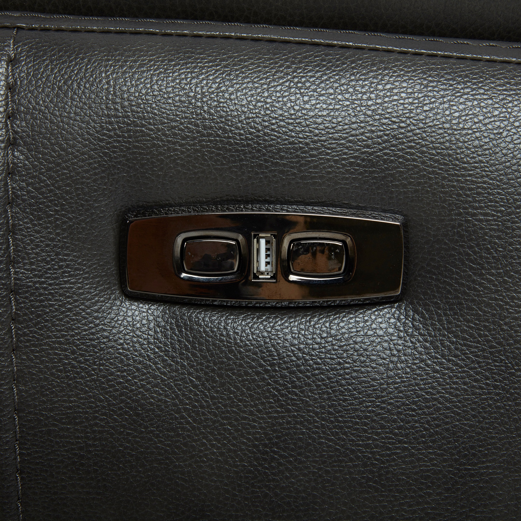 Gilman Creek "Lauretta" 6-Piece Grey Leather Power Reclining Sectional